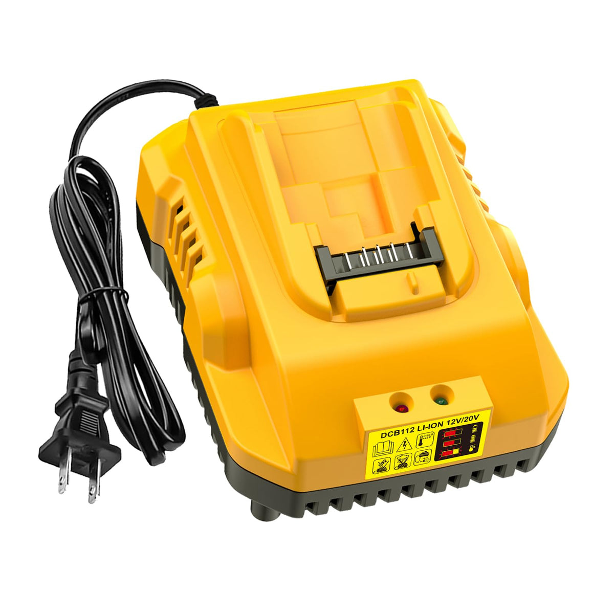 Lenoya Dcb112 Charger Repalcement For Dewalt 12V/20V Battery Charger Compatible With Dewalt 12V/20V Max Battery Dcb200 Dcb203 Dc