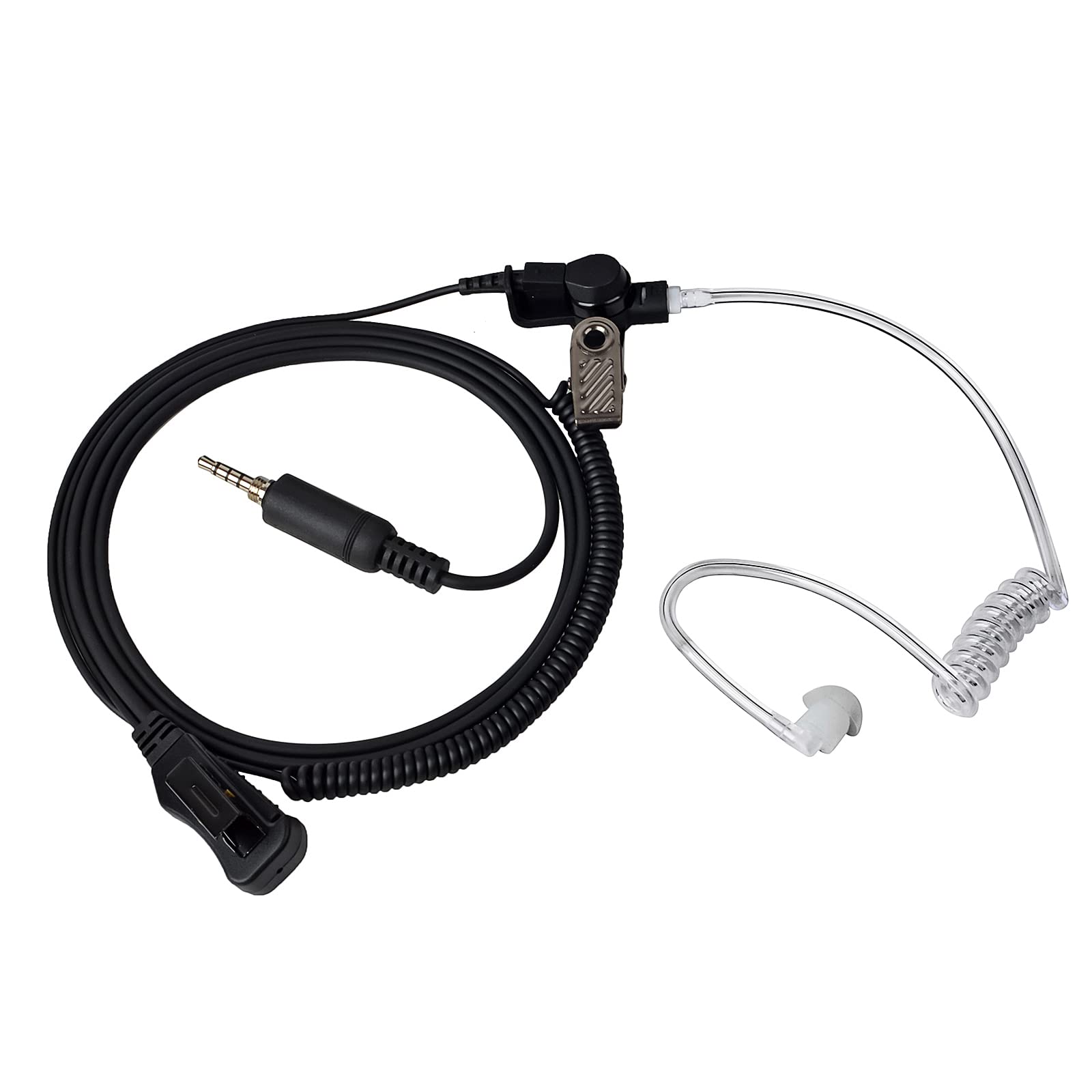 Uayesok Waterproof Acoustic Tube Walkie Talkie Earpiece With Mic Ptt Screw Thread Headset For Yaesu Vx 6 Vx 6R Vx 7R Vx 170 Ft 2