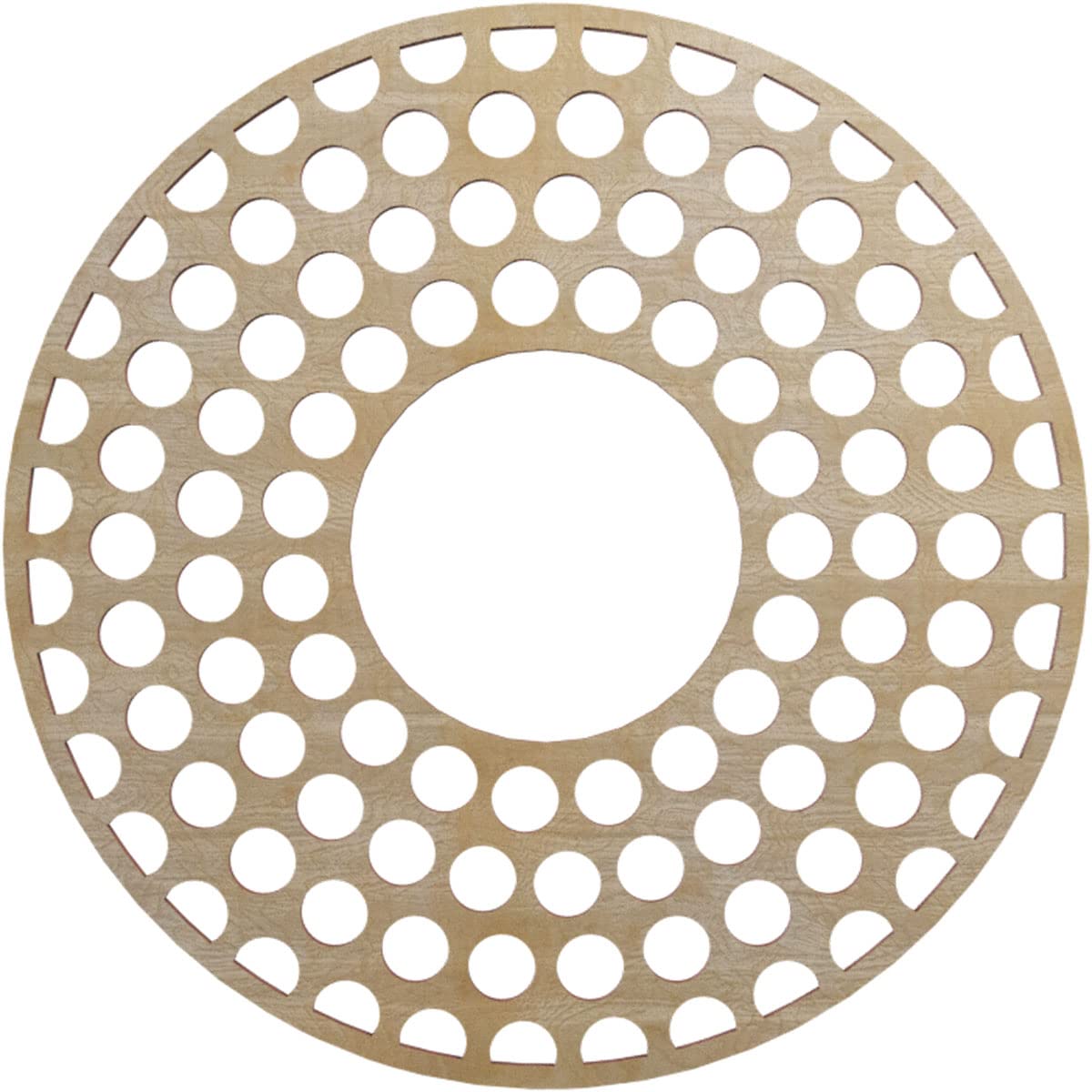 Ekena Millwork 16''Od X 5 3/4''Id X 1/4''T Fink Wood Fretwork Pierced Ceiling Medallion, Birch