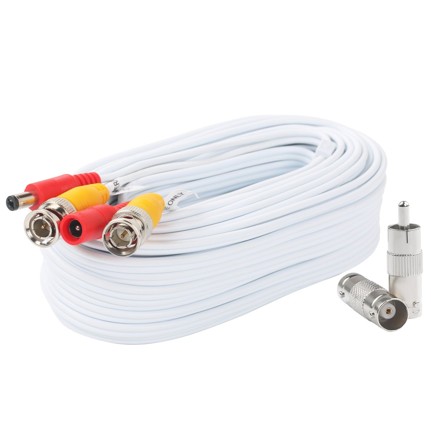 Bnc Video Power Cable 30 Feet Pre Made All In One Video Security Camera Cable Wire With Two Connectors For Cctv Dvr Surveillance