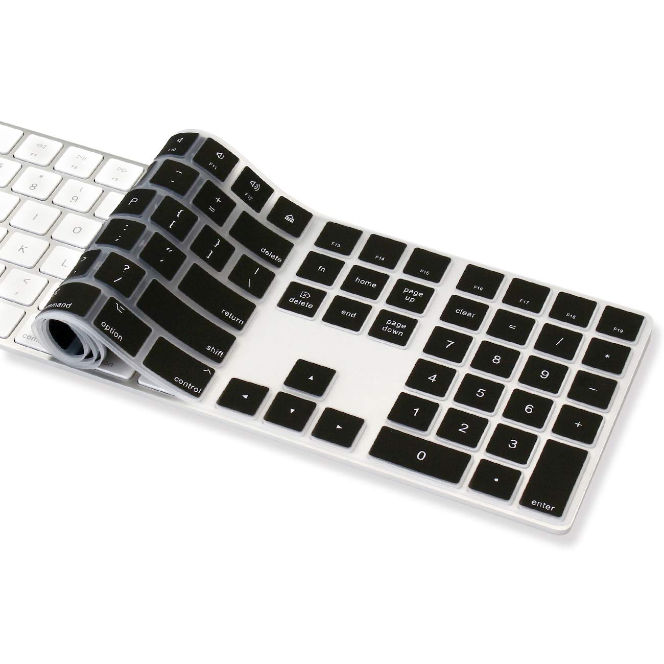 Proelife Ultra Thin Silicone Keyboard Cover Protector For 2019 2017 Apple Imac Magic Keyboard With Numeric Keypad A1843 Full Siz