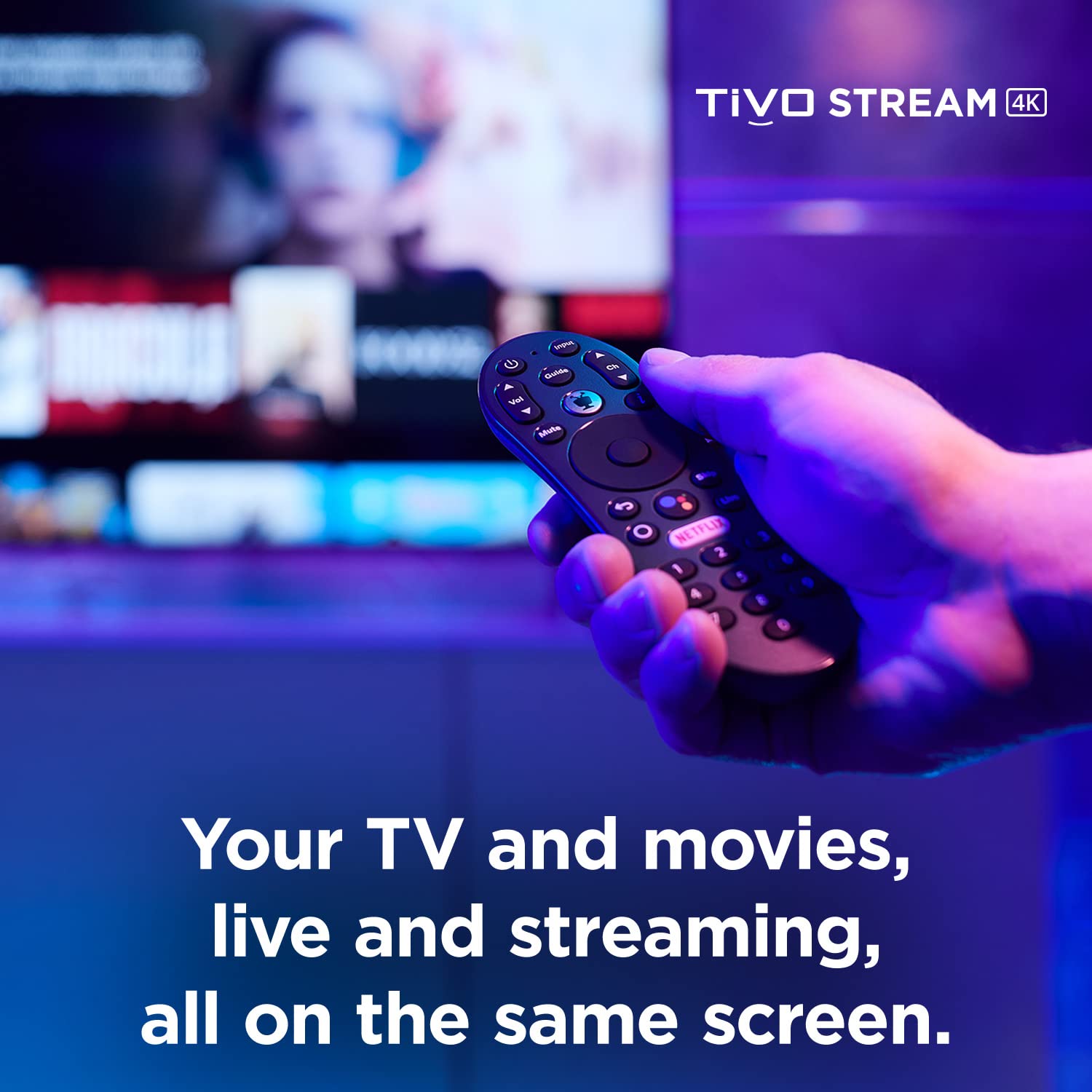 Tivo Stream 4K - Every Streaming App And Live Tv On One Screen - 4K Uhd, Dolby Vision Hdr And Dolby Atmos Sound - Powered By And