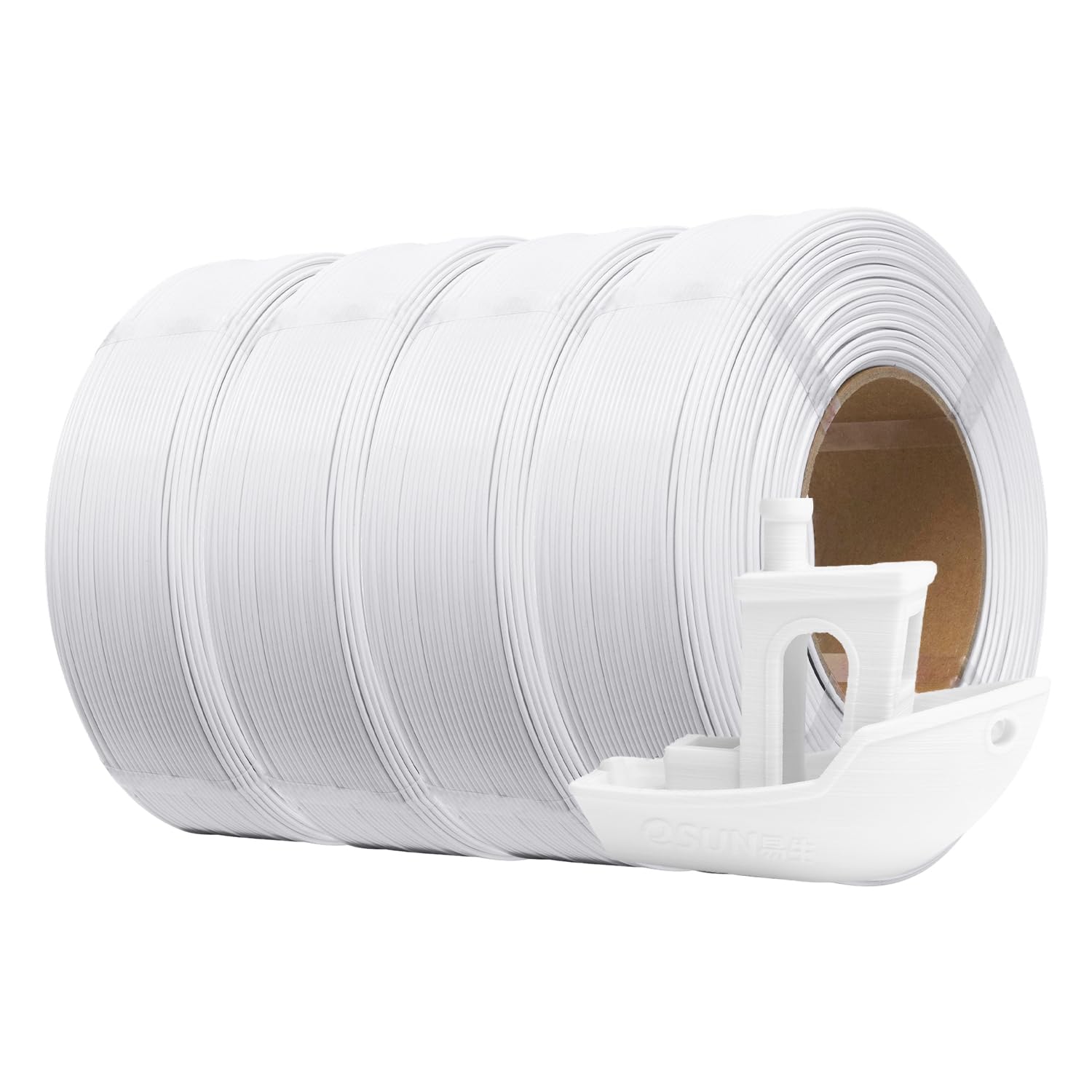eSUN PLA+ Refilament 1.75mm, 3D Printer Refill PLA Plus, 1KG per Roll, 4 Rolls Spoolless 3D Printing Filament for 3D Printers, W