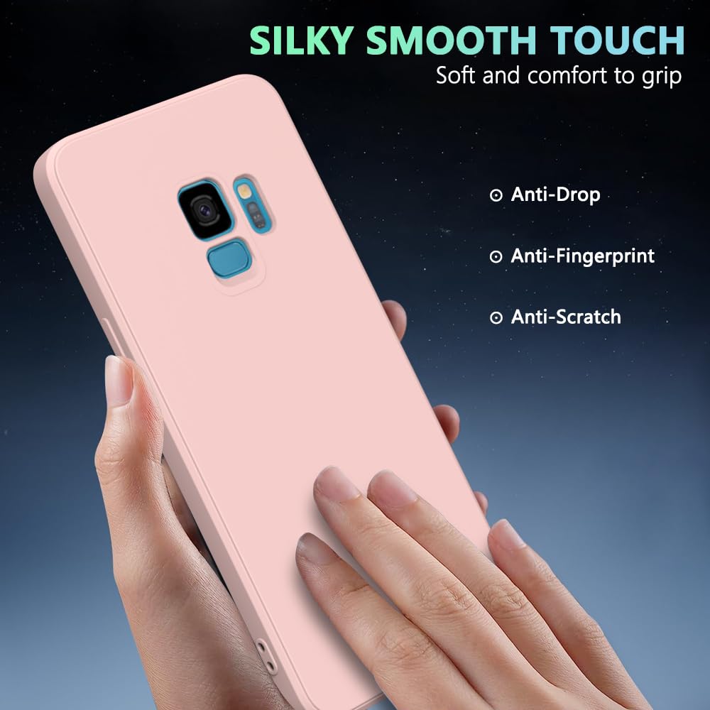 Wogroo For Samsung Galaxy S9 Case Pink, Scratch Resistant With Soft Touch, Slim Thin Phone Cover For Samsung Galaxy S9