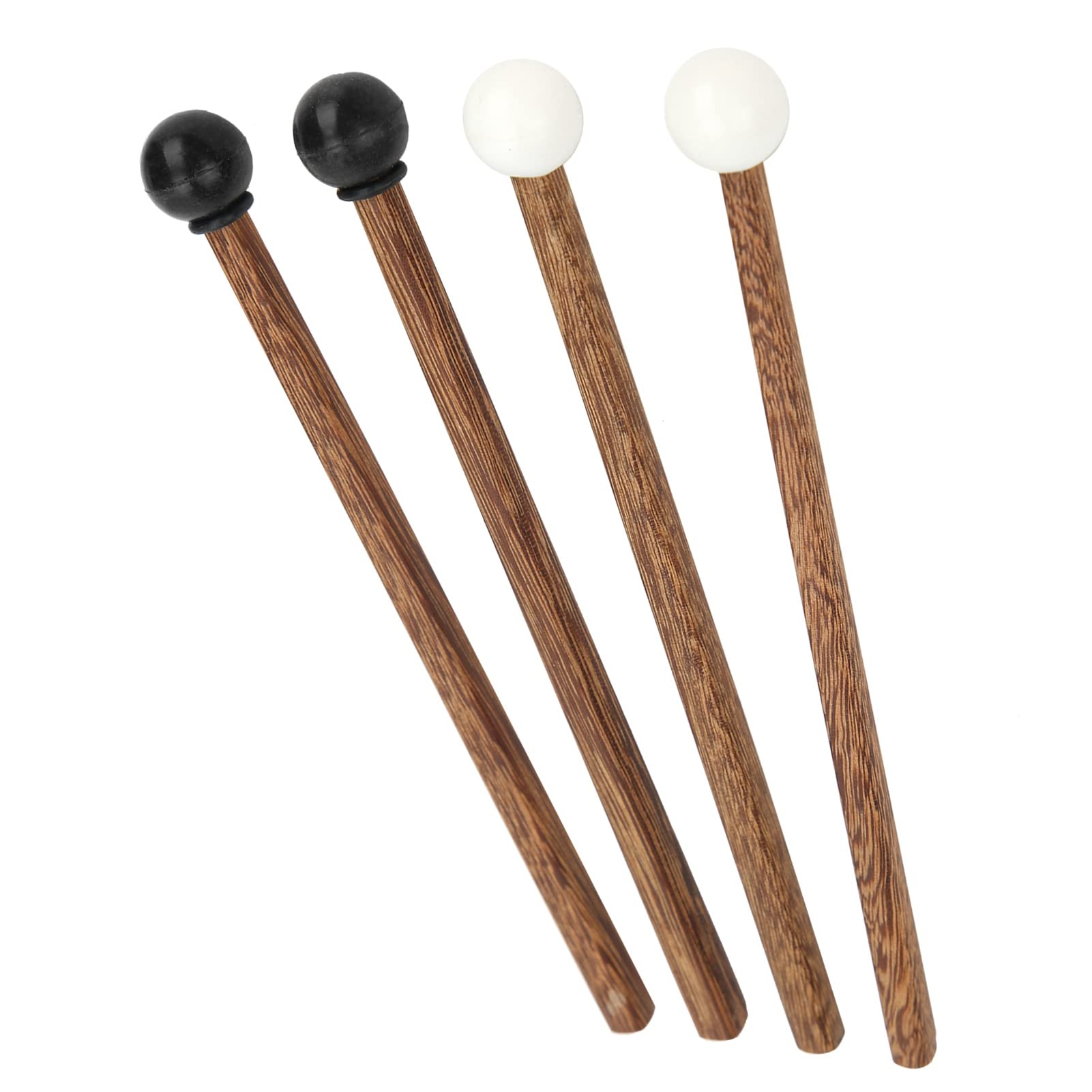4Pcs Steel Tongue Drum Mallets Rubber Head 16.5Cm / 6.5In Percussion Mallets Sticks Children'S Rubber Drumsticks Percussion Stic