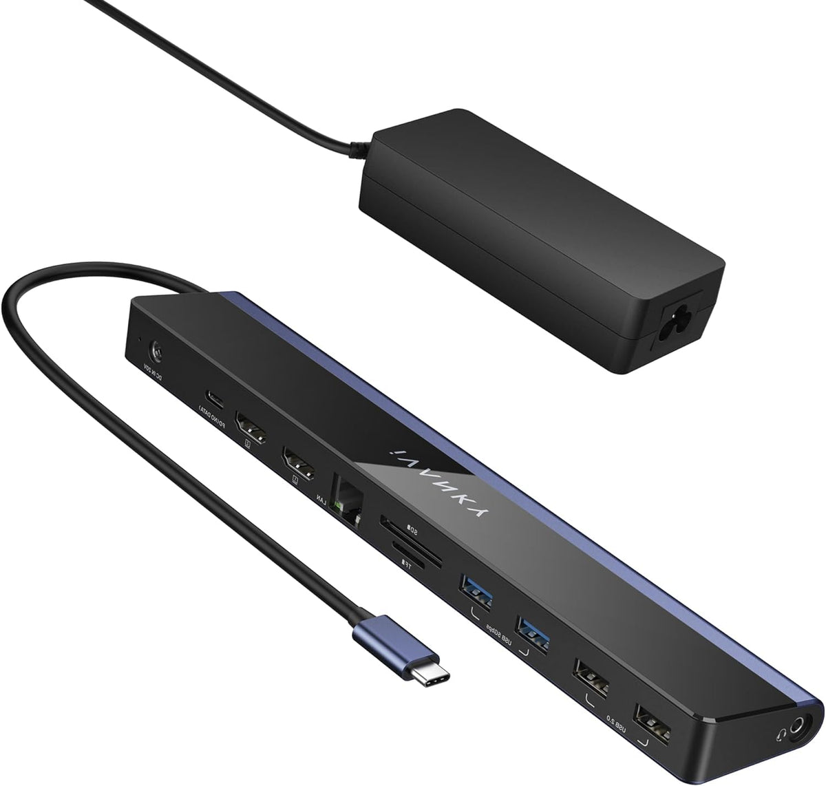 Usb C Laptop Docking Station With 100W Power Adapter, Ivanky 12 In 1 85W Pd Dock, Dual 4K Hdmi Display Thunderbolt 3/4 Dock For 