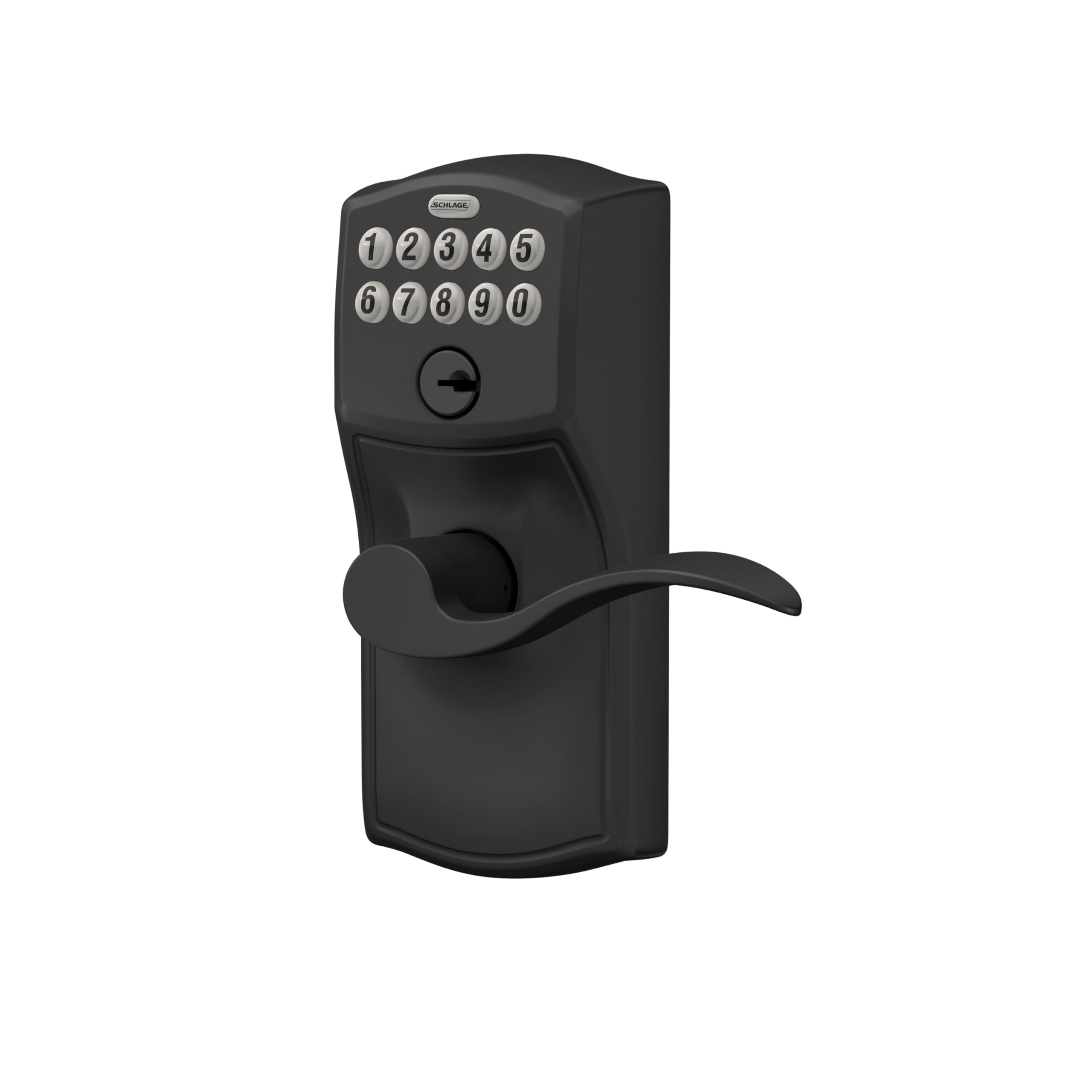 Schlage Fe595 Cam 622 Acc Keypad Entry With Flex Electronic Lock, Matte Black