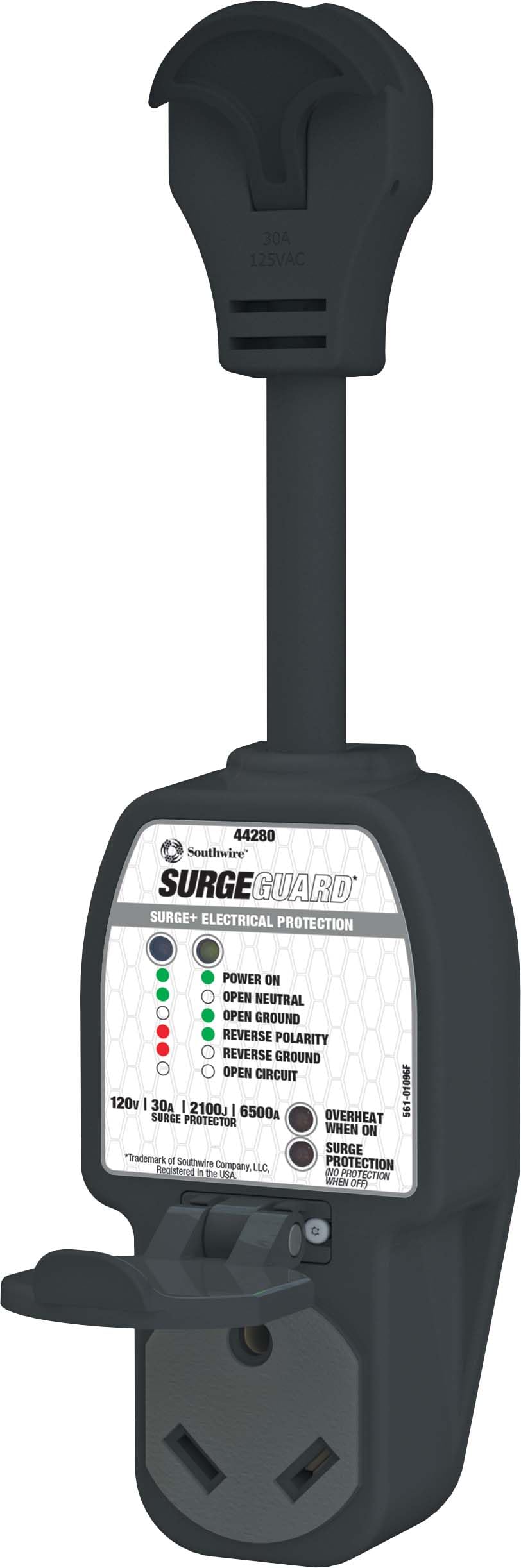 Southwire 44280 Surge Guard Surge Protector With Enhanced Diagnostics   30A, 120V, 2100 Joules