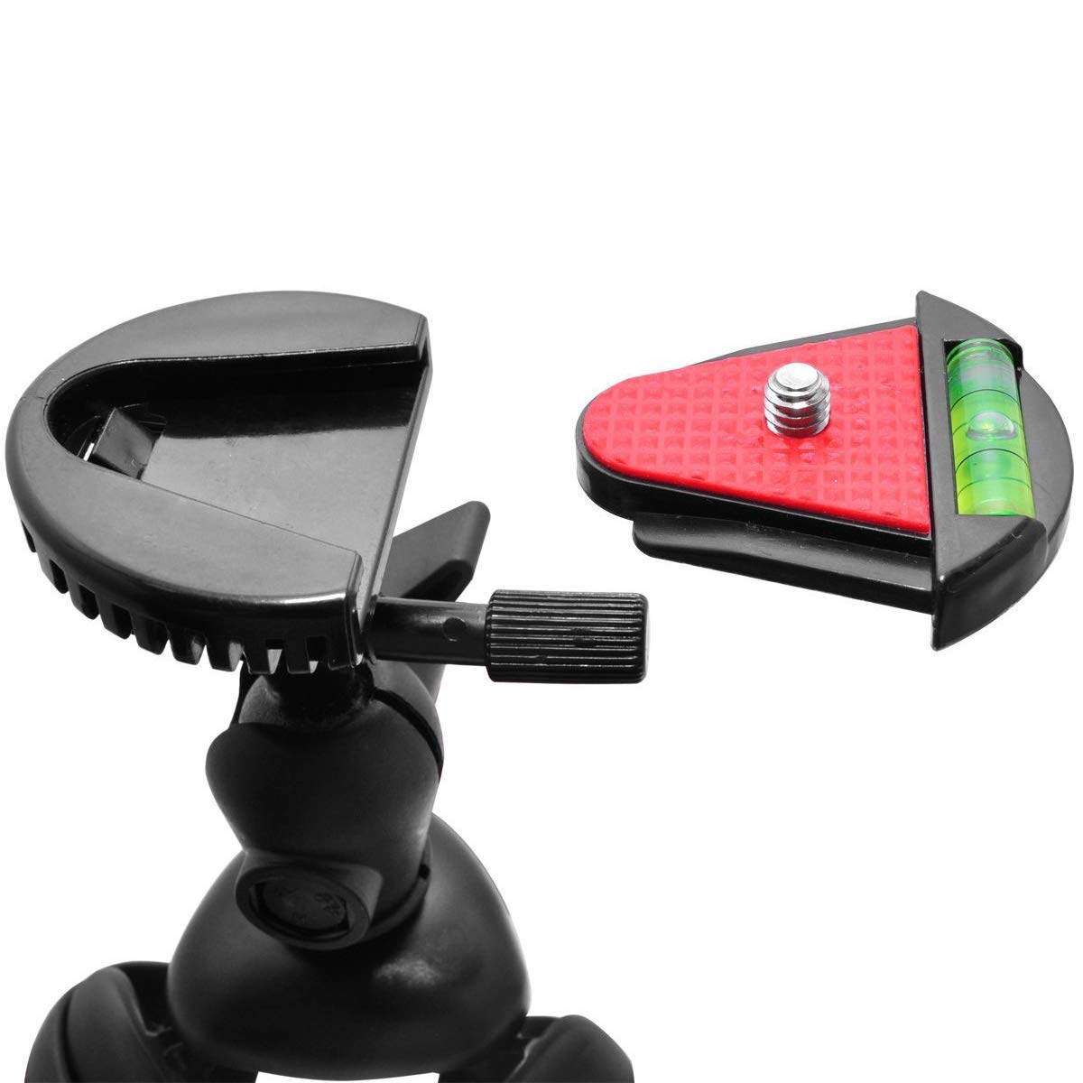 Acuvar 12 Inch Flexible Tripod W/Wrapable Legs. Quick Release Plate Great For All Gopro Hero Cameras + Tripod Mount