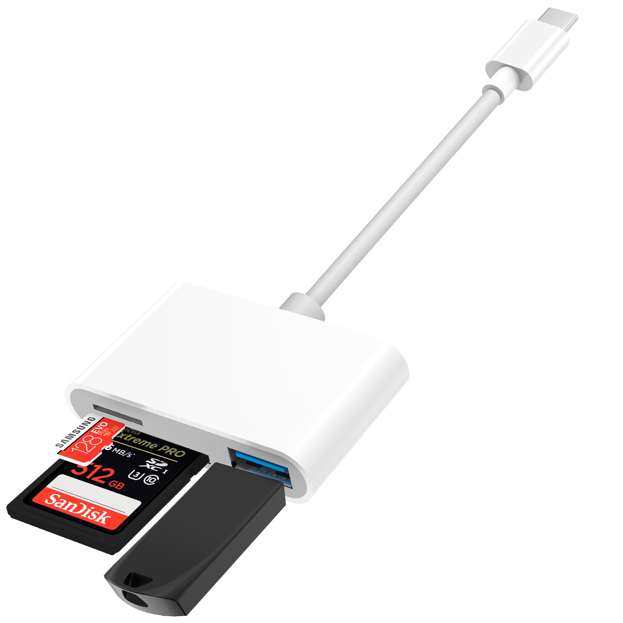 Usb C To Sd Card, Micro Sd Memory Card Reader, Type C To Sd Card Reader Adapter For Iphone15 Macbook Camera Android Windows Linux And Other Type C Device