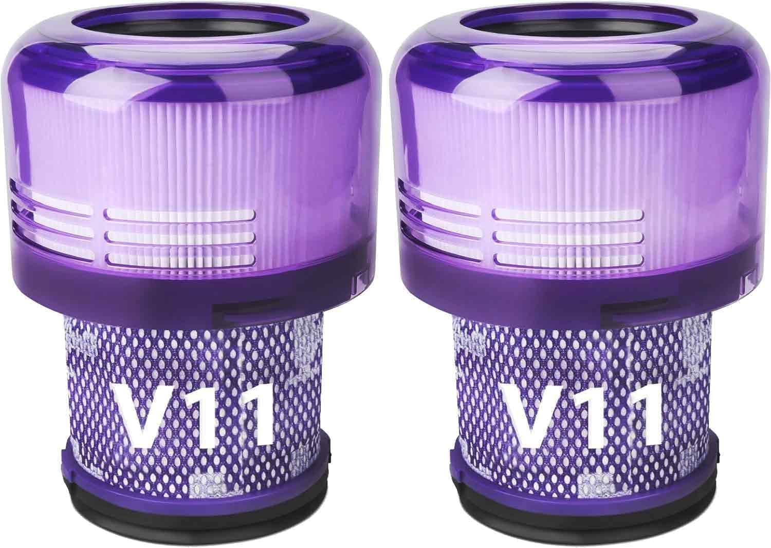 Mokchance 2Pack V11 Vacuum Filters Replacement For Dyson V11 V11 Animal V15 Detect V11 Extra Cordless Vacuum Cleaner, Fit For Dy