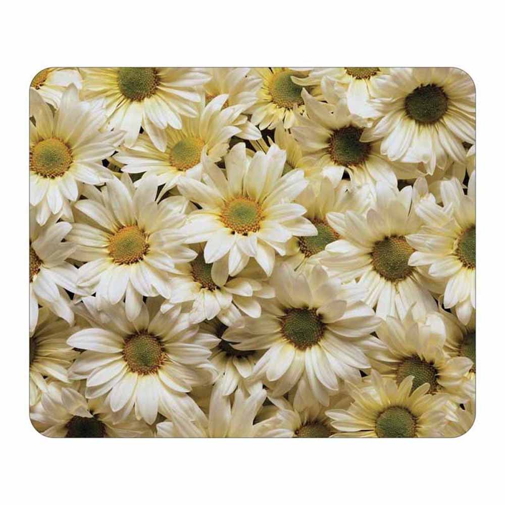 Daisies Mouse Pad - Floral Flower Theme Design - Stationery Gift - Computer Office Business School Desk Supplies