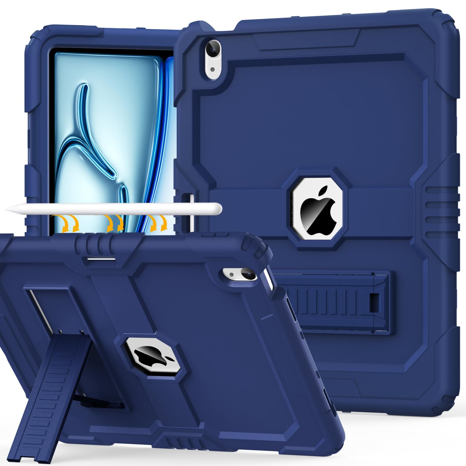 OKP Case for New iPad Air 13 inch M3 (2025), for iPad Air 13-inch M2 (2024), Heavy Duty Shockproof Rugged iPad Air 13   Protec