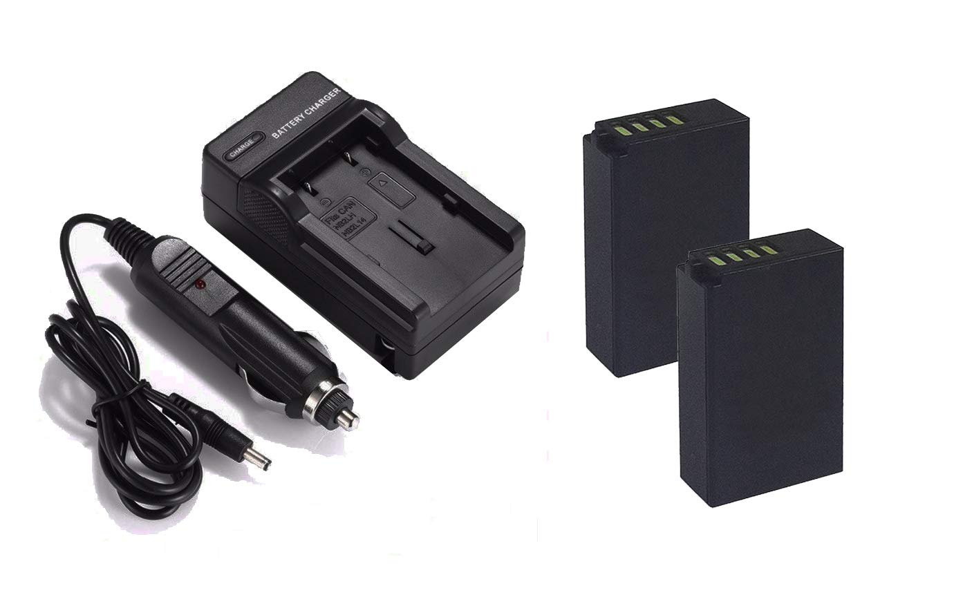 High Capacity Batteries for Nikon COOLPIX P1000 (2 Units) + AC/DC Travel Charger