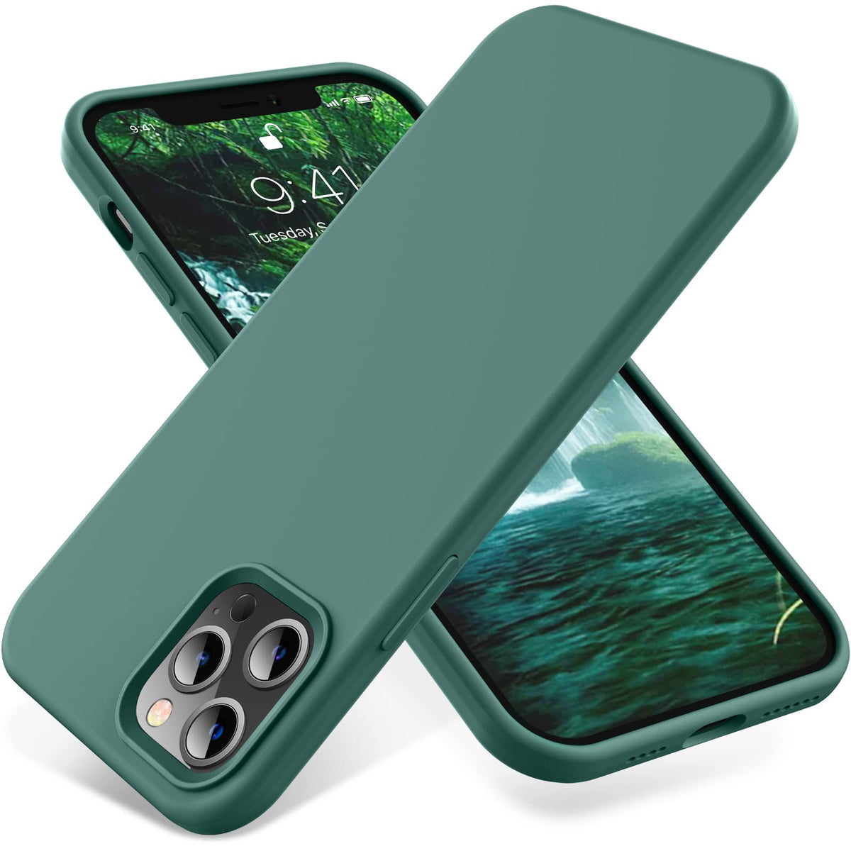 Otofly Compatible With Iphone 12 Pro Max Case,[Military Grade Drop Protection] [Anti-Scratch Microfiber Lining] Silicone Shockpr