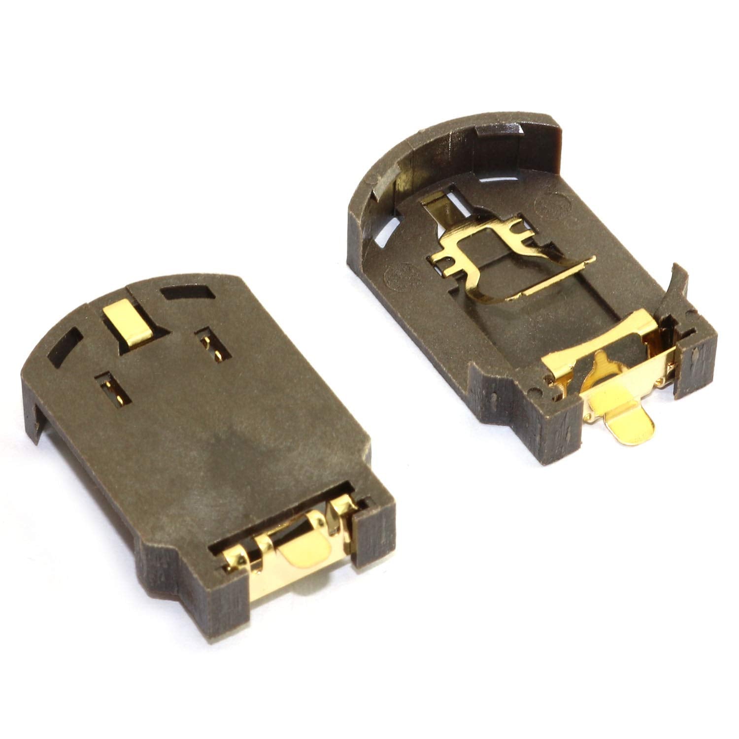 Ruiling 10 Pack Cr2032 Button Cell Battery Socket Case Bs 8 Gold Plated Battery Holder For Smd Smt 3V