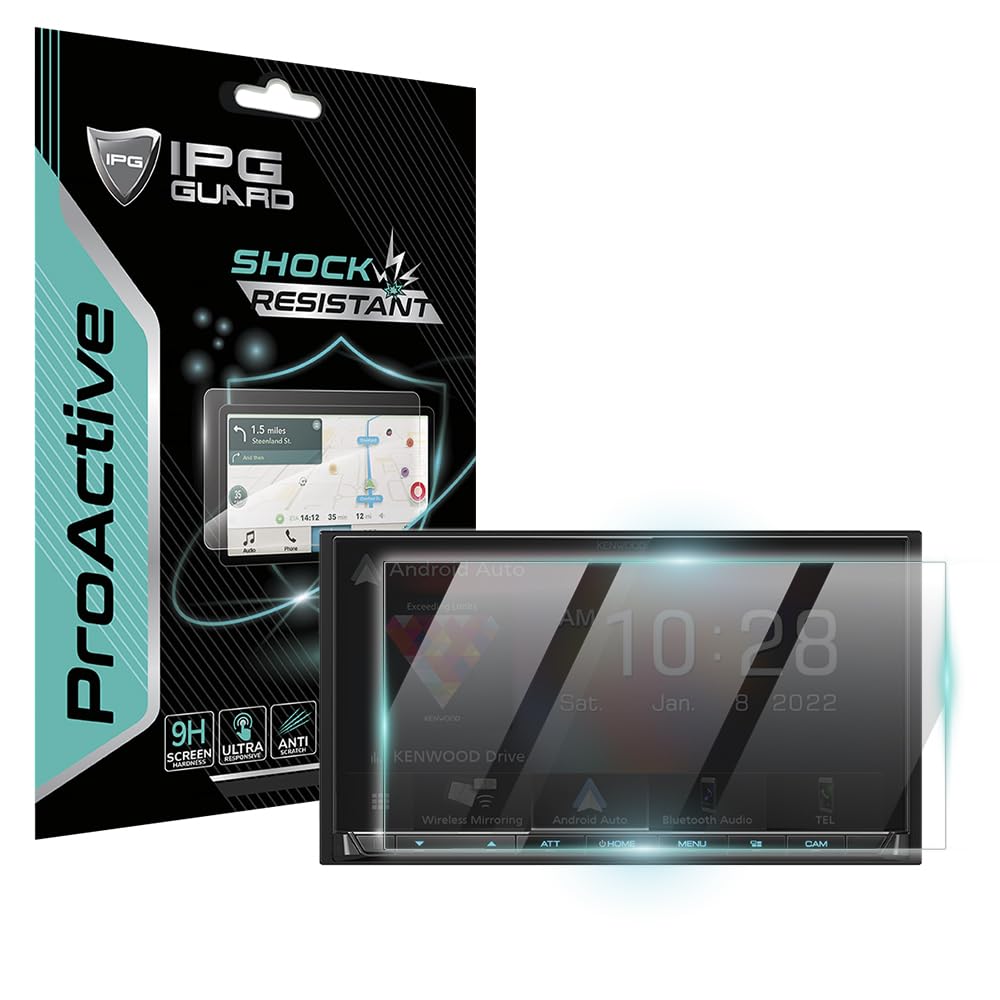 IPG ProActive Made for Kenwood DMX9708S -DDX9707S 6.95 Inch Display 9H Hardness Screen Protector Nano Ceramic Film Ultra Respons