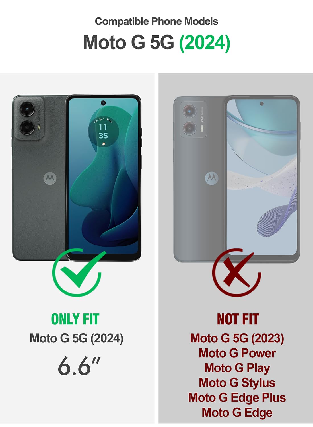 Poetic Revolution Case For Motorola Moto G 5G 2024, [Slide Camera Cover],Full Body Military Grade Rugged Shockproof Cover With K