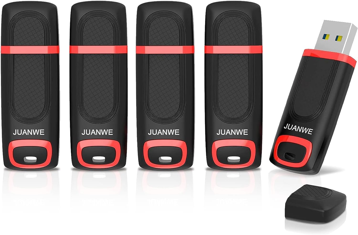 Juanwe 5 Pack 32Gb Usb 3.0 Flash Drive 32Gb Thumb Drives High Speed Usb Memory Stick Usb Drive Zip Drive With Led Indicator For 