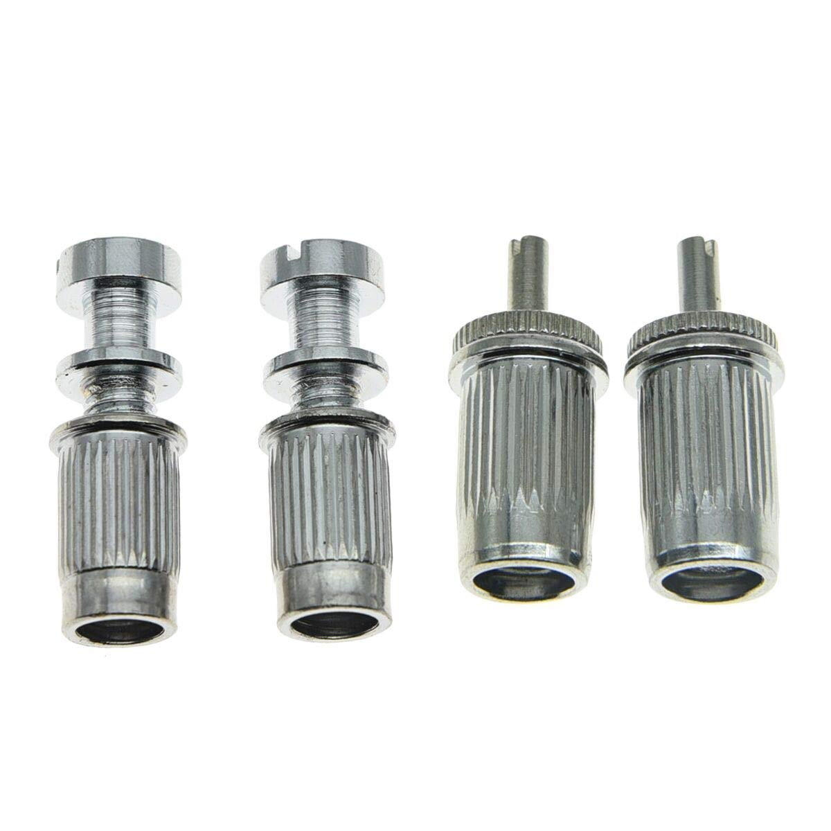 Kaish Lp Tune O Matic Roller Saddle Bridge Tailpiece Stopbar Set For Les Paul Chrome