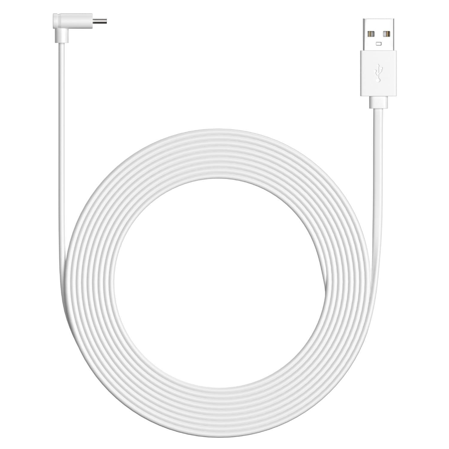 20ft USBA to USBC Power Cable, Compatible with Ring Indoor Cam Plus, White  ExtraLong Power Cord for HardtoReach Placement