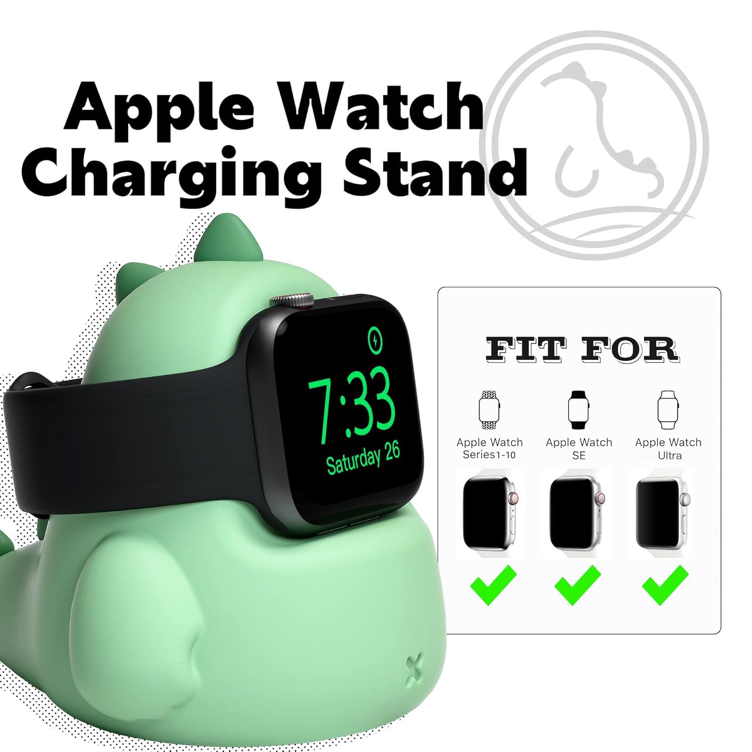 Eletiuo Charger Stand Compatible With Apple Watch Series Ultra2/Ultra/9/8/Se2/7/6/Se/5/4/3/2/1 (49Mm,45Mm,44Mm,42Mm,41Mm,40Mm, 3
