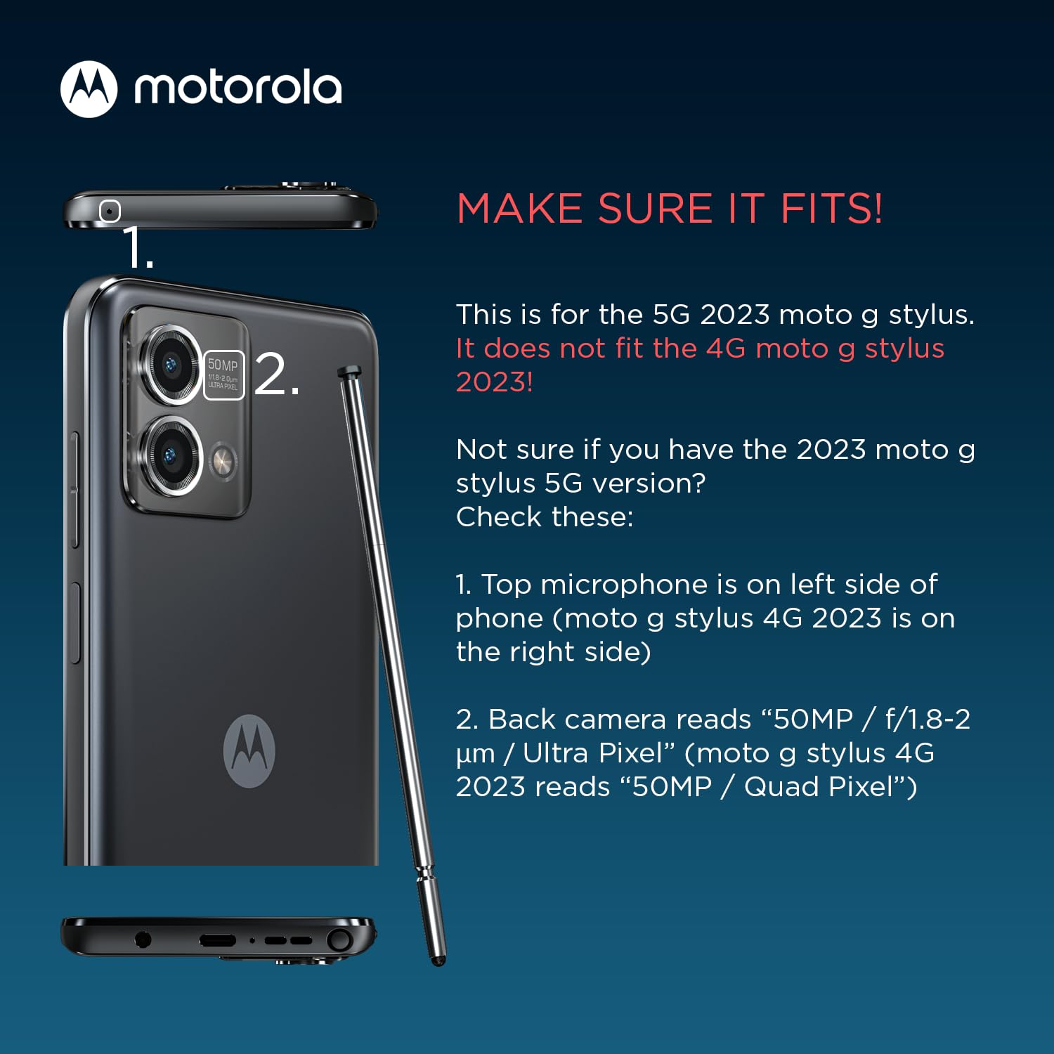 Motorola Moto G Stylus 5G (2023) Textured Protective Case  Black   Precision Fit Shock Absorbing Cases For Enhanced Phone Grip,