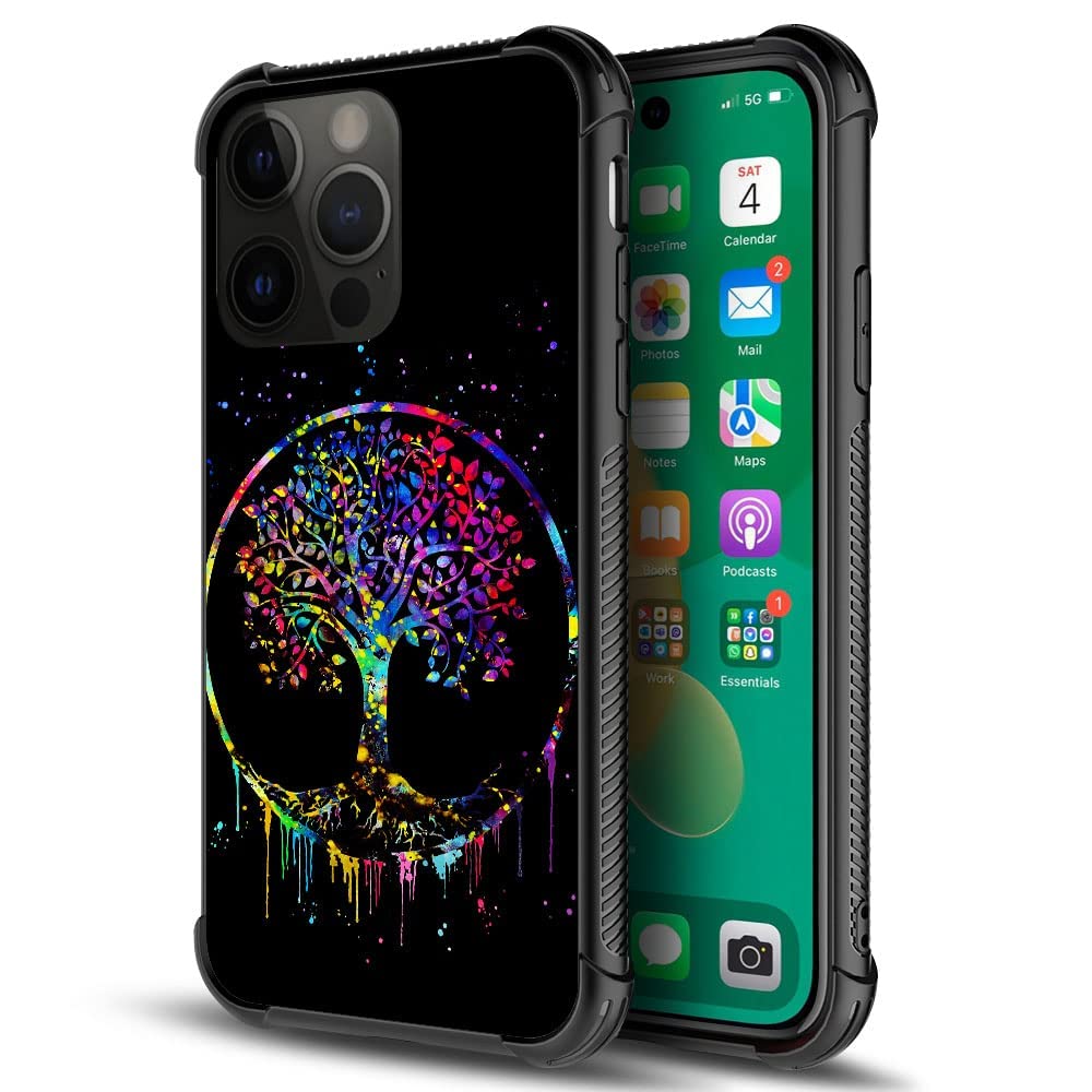 Daizag Compatible With Case For Iphone 14 Plus, Starry Night Life Tree Iphone 14 Plus Cases For Man Woman, All Round Protection