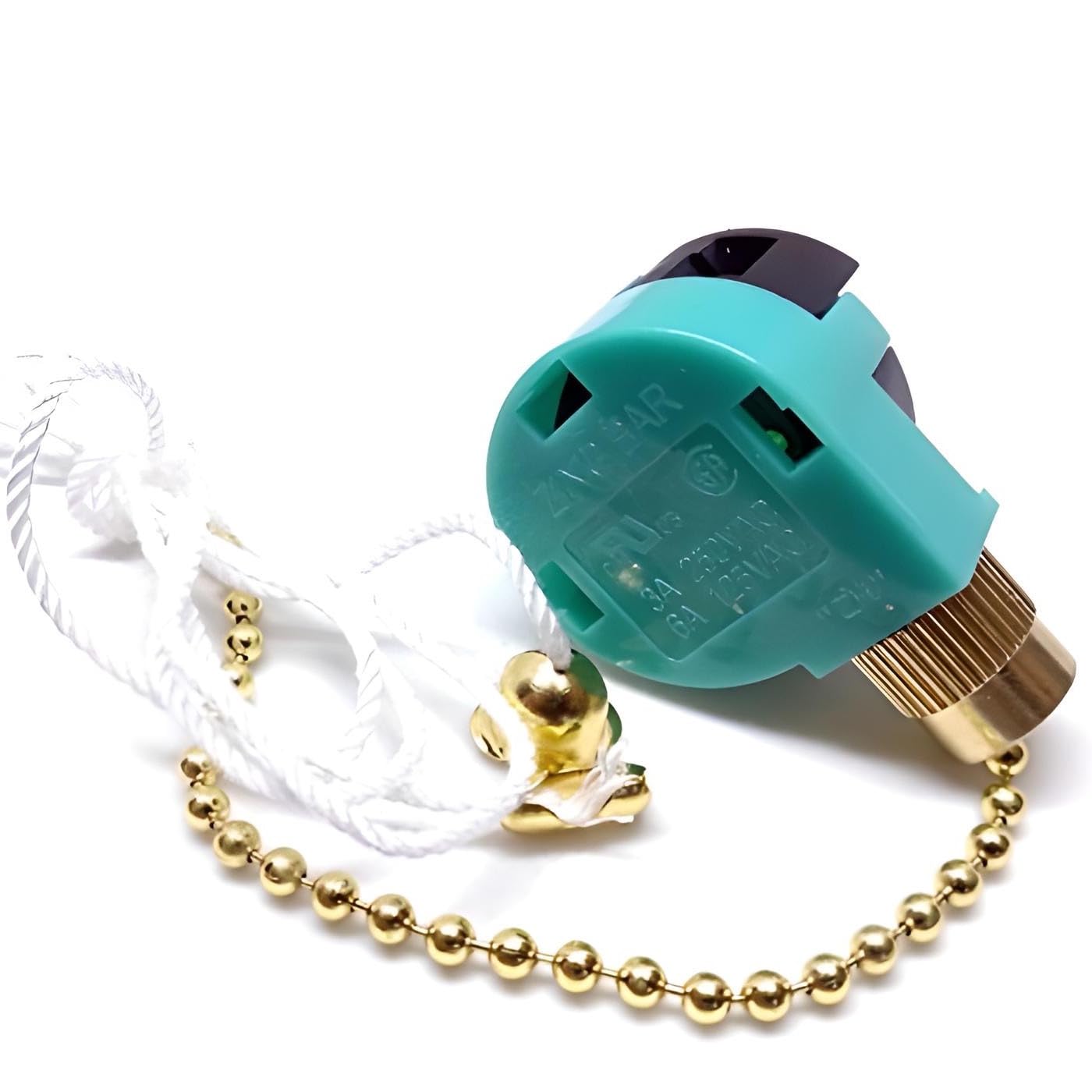 Zing Ear Ze 268S6 3 Speed 4 Wire Ceiling Fan Pull Chain Switch Replacement Three Way Four Position Rotary Motor Controller Repai