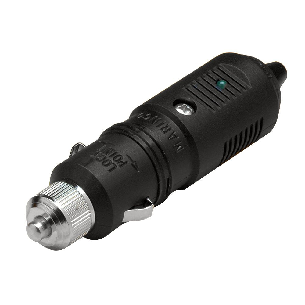 Marinco 12Vpg Sealink Deluxe Marine 12 Volt Plug (Black)