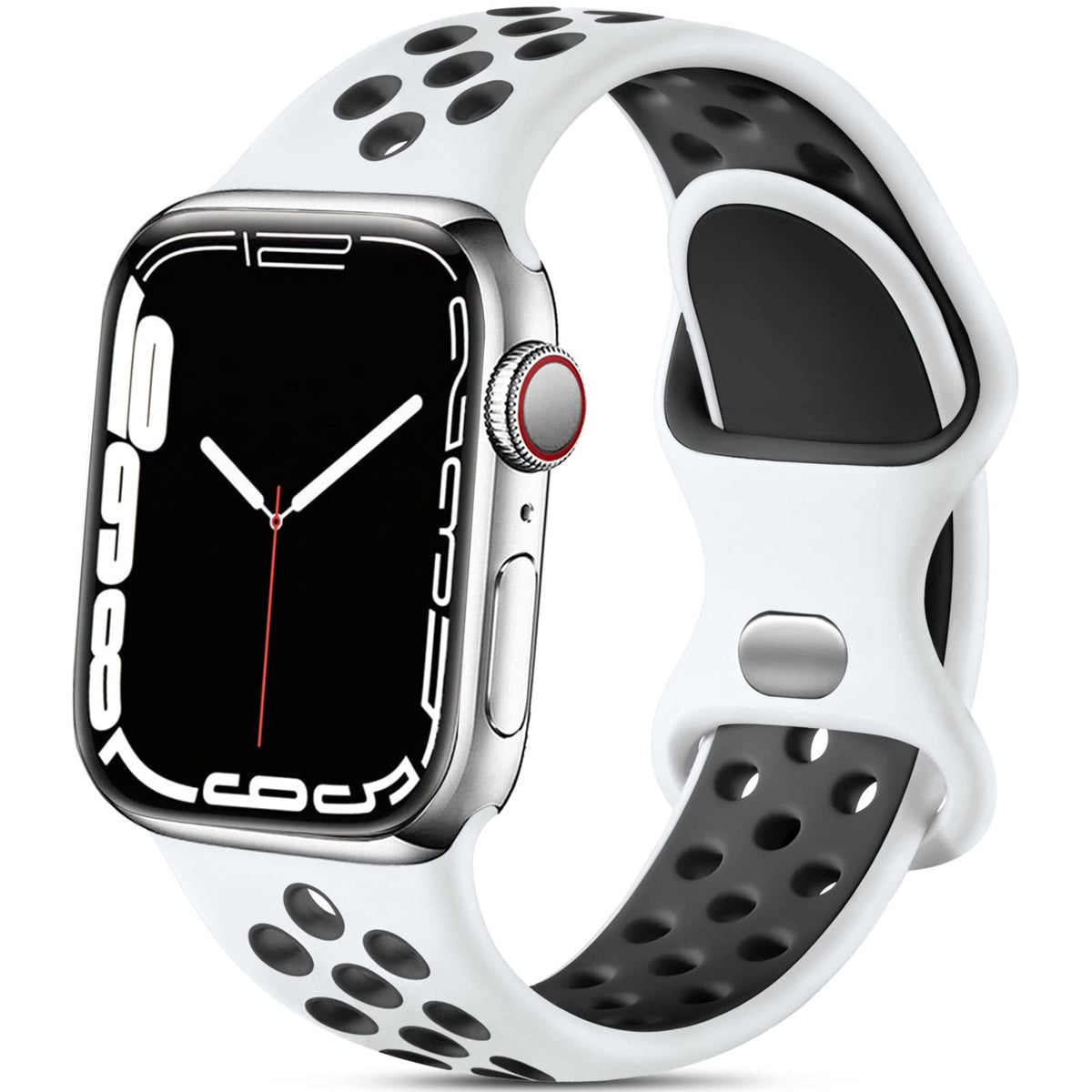 Lerobo Compatible With Apple Watch Band 45Mm 49Mm 44Mm 42Mm For Women Men,Soft Silicone Sport Replacement Strap Band For Iwatch