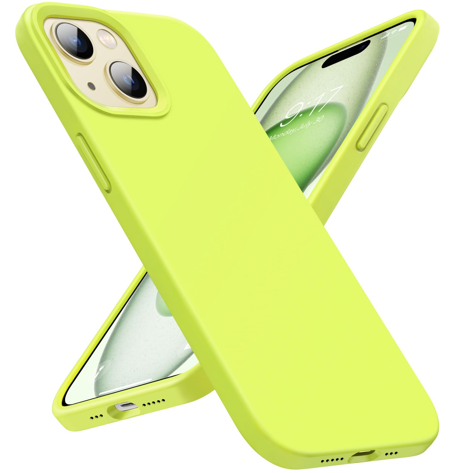 Buydot Designed For Iphone 15 Case, Silicone Phone Case [Military Grade Drop Protection] [Anti Scratch Microfiber Lining] Ultra