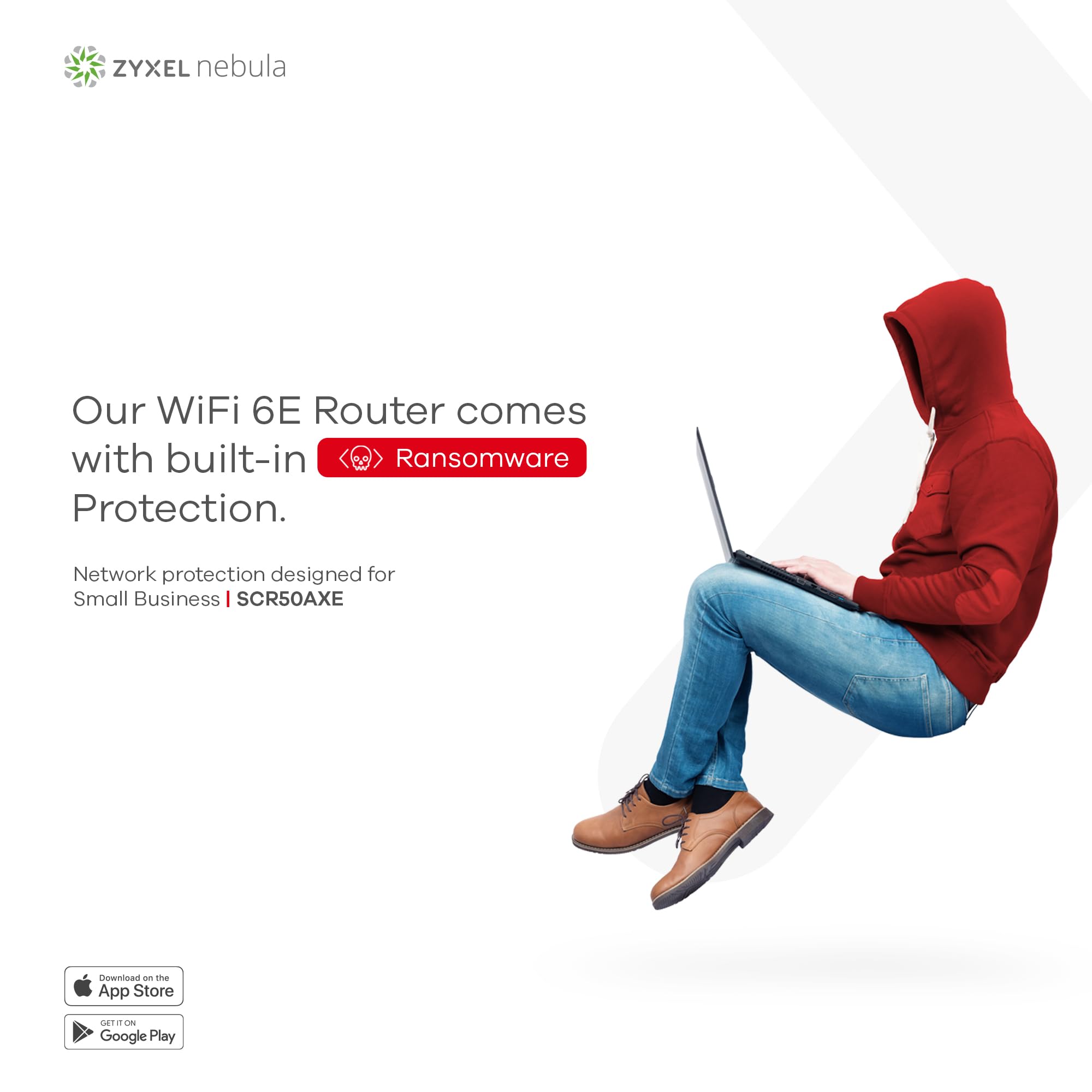 Zyxel Secure Cloud-Managed Router With Axe5400 Tri-Band Wifi Subscription-Free Network Security, Manageable Via Nebula App/Ideal