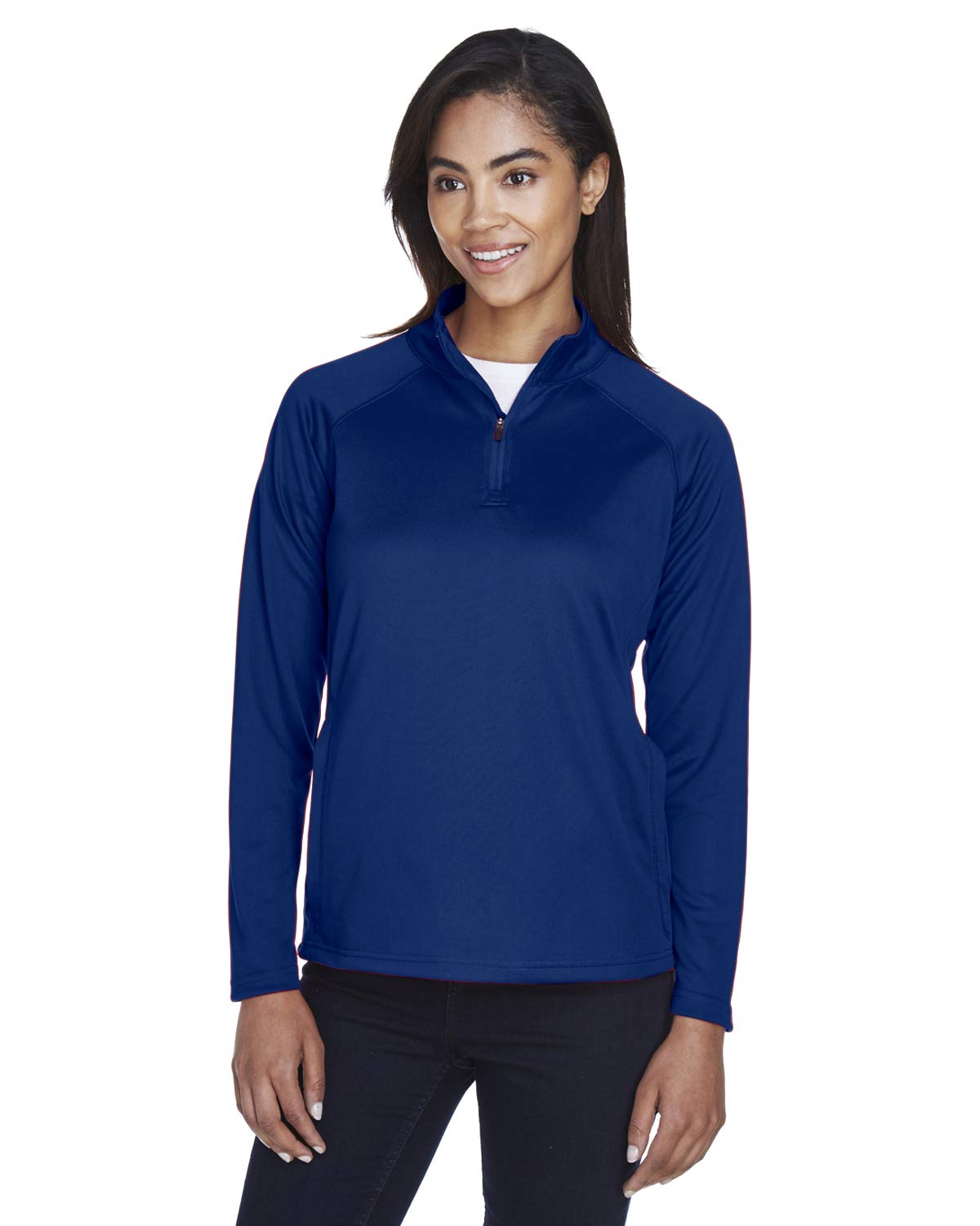 Devon & Jones Ladies' Stretch Tech-Shell® Compass Quarter-Zip S TRUE ROYAL