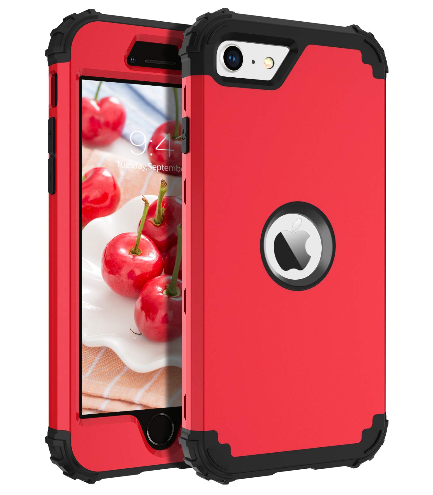 Bentoben For Iphone Se 2022 Case, Phone Case Iphone Se 2020, Heavy Duty 3 In 1 Full Body Rugged Shockproof Hybrid Hard Pc Soft R