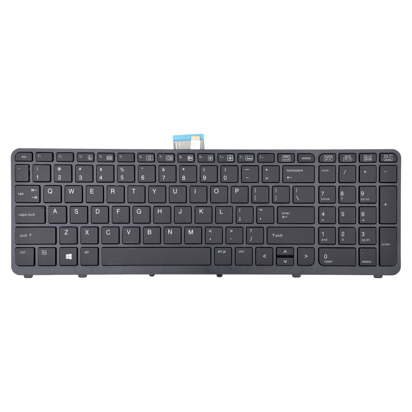 Tlbtek Backlight Keyboard Replacement Compatible With Hp Zbook 15 G1,Zbook 15 G2,Zbook17 G1 And Zbook 17 G2 Series Laptop