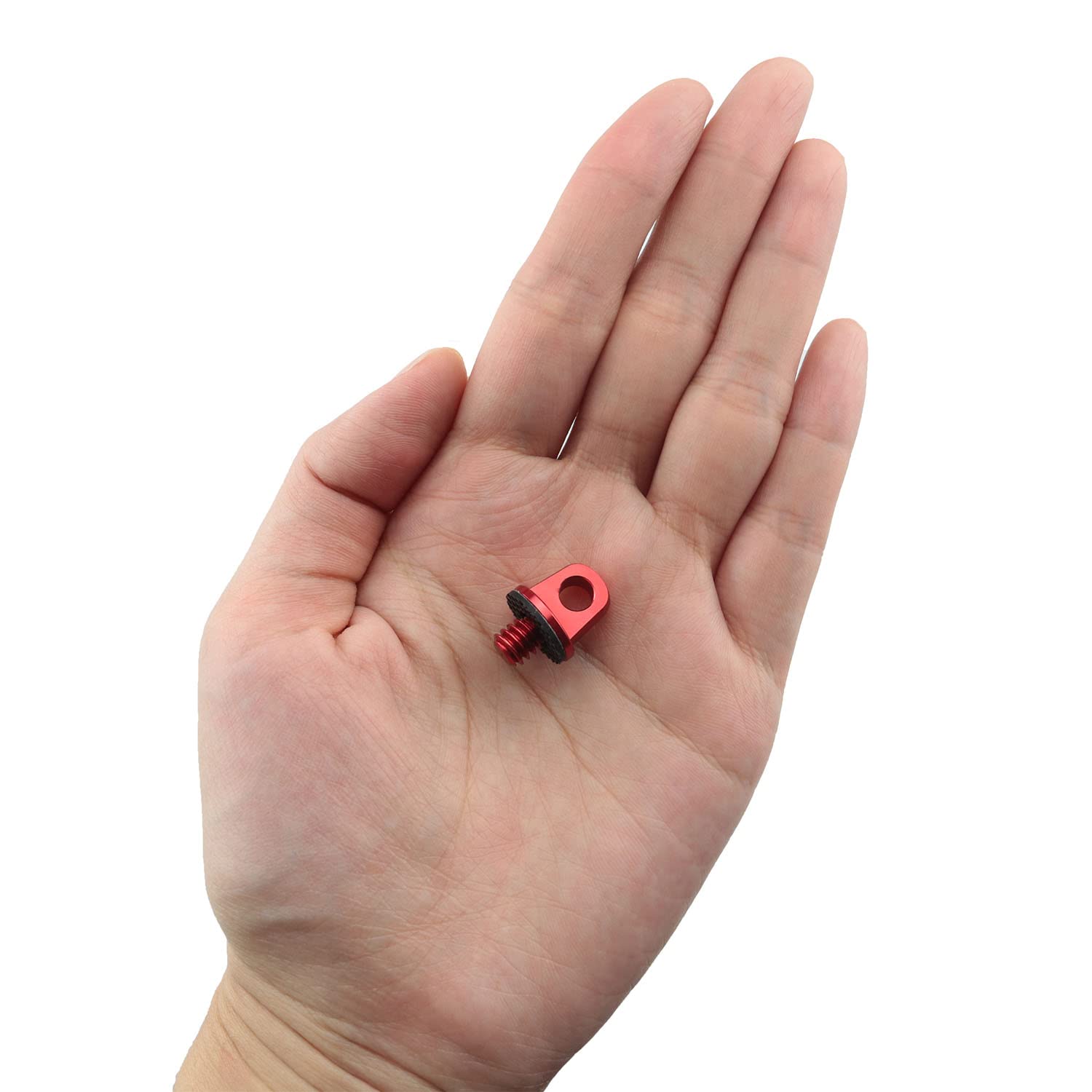 1/4Inch Camera Screw Zczqc 2Pcs 1/4 20 Quick Install Metal Screws Connecting Adapters For Camera Neck Wrist Strap Sling Red