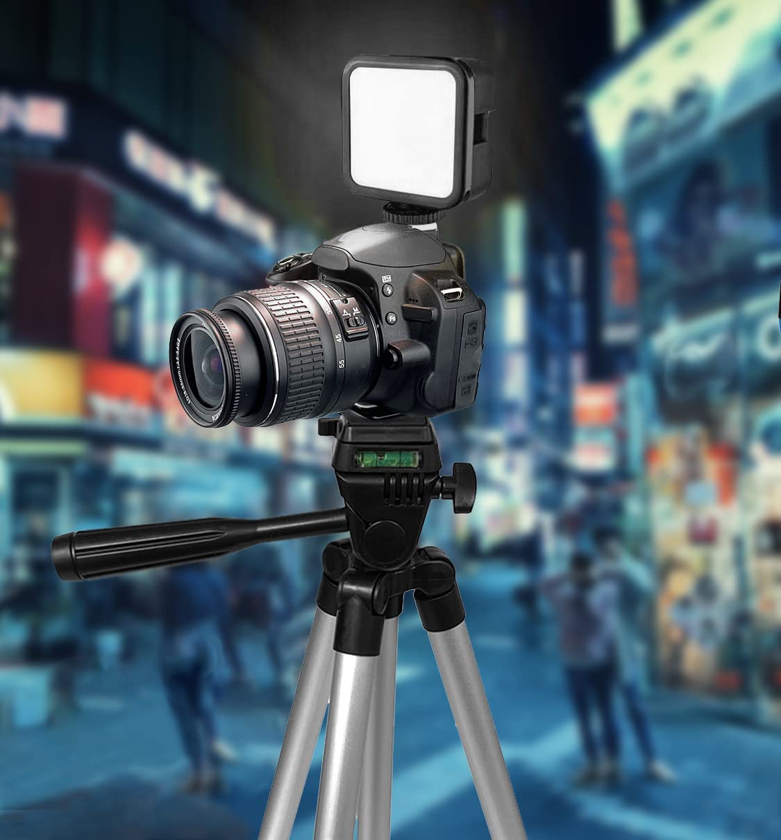 Acuvar Advanced Vlogging Kit For Iphone, Android & Cameras, Led Light, Microphone, Phone Holder, Gopro Mount, Bluetooth Remote &