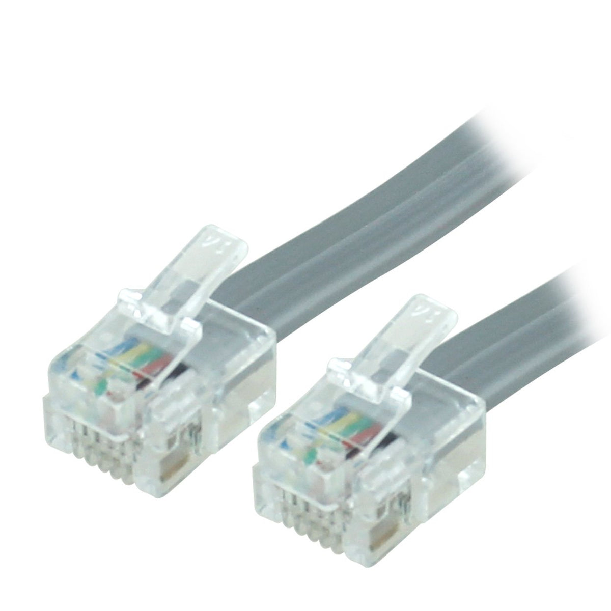 RiteAV RJ12 to RJ12 6P6C Straight Through Cable Cord - 26AWG Copper ...