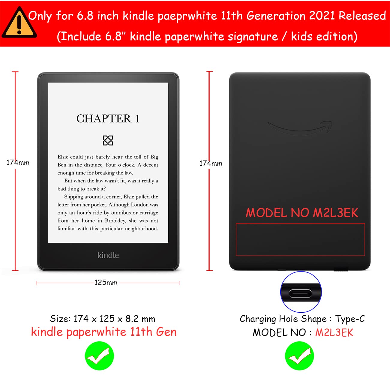 Govtva Case For 6.8 Kindle Paperwhite 11Th Generation 2021 And Kindle Paperwhite Signature Edition 2021 Released Cover With Auto