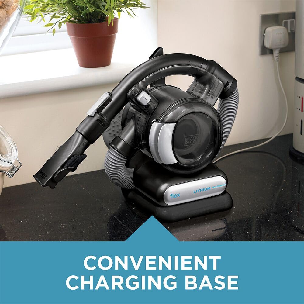 Black+Decker Dustbuster Flex Cordless Handheld Vacuum, Home, Pet And Car Vacuum (Bdh2020Fl)