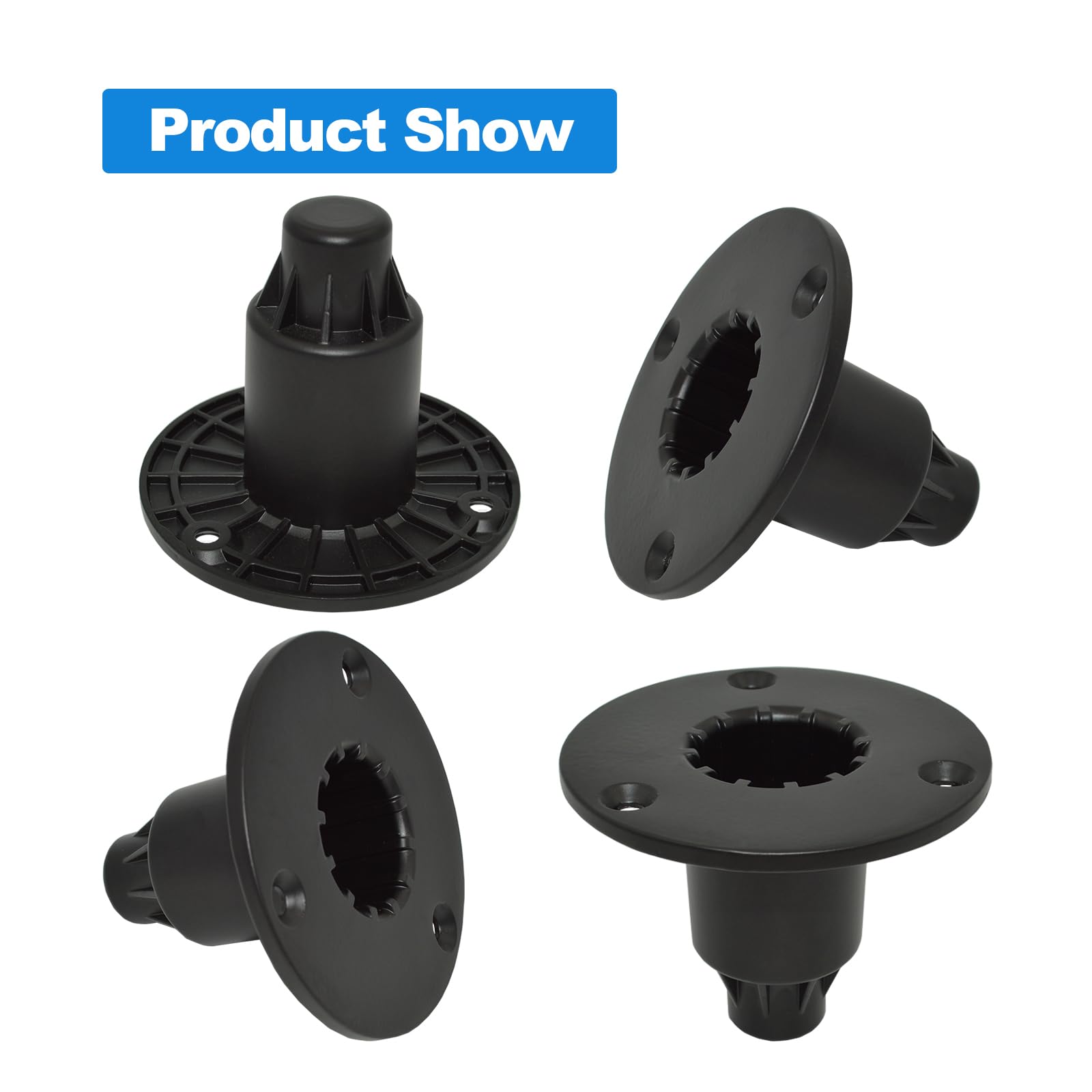 Howonder Speaker Mount Adapter With M20 Threading,4.02''X3'',Metal Speaker Stand Top Hat With M20 Threading, 102X75Mm (2 Packs B