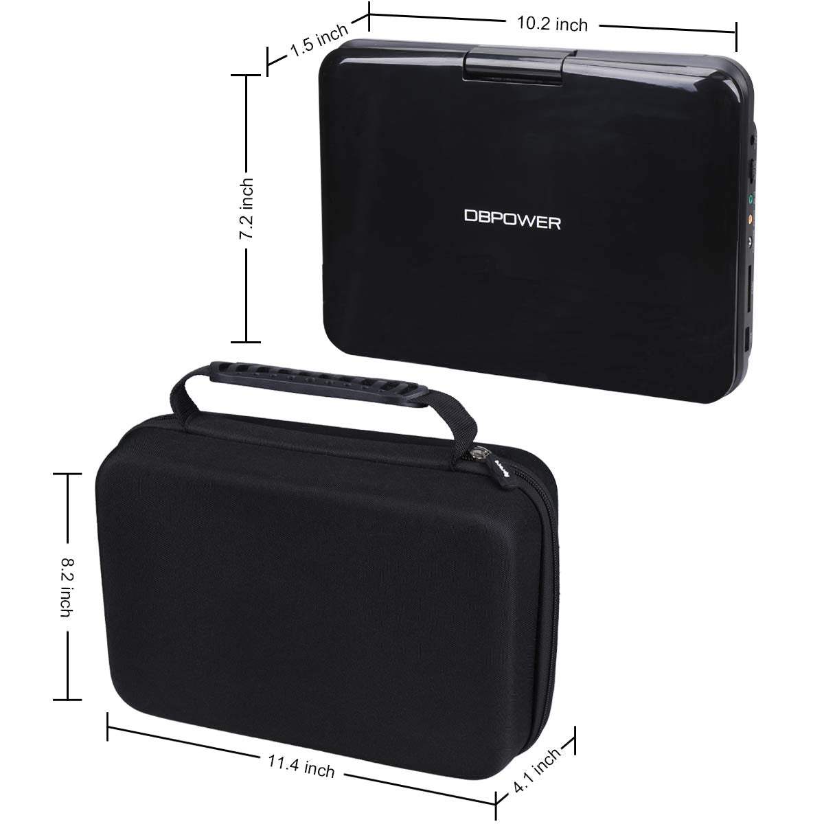 Aproca Hard Travel Storage Case Bag, For Dbpower 11.5'' / Dbpower 12'' Portable Dvd Player