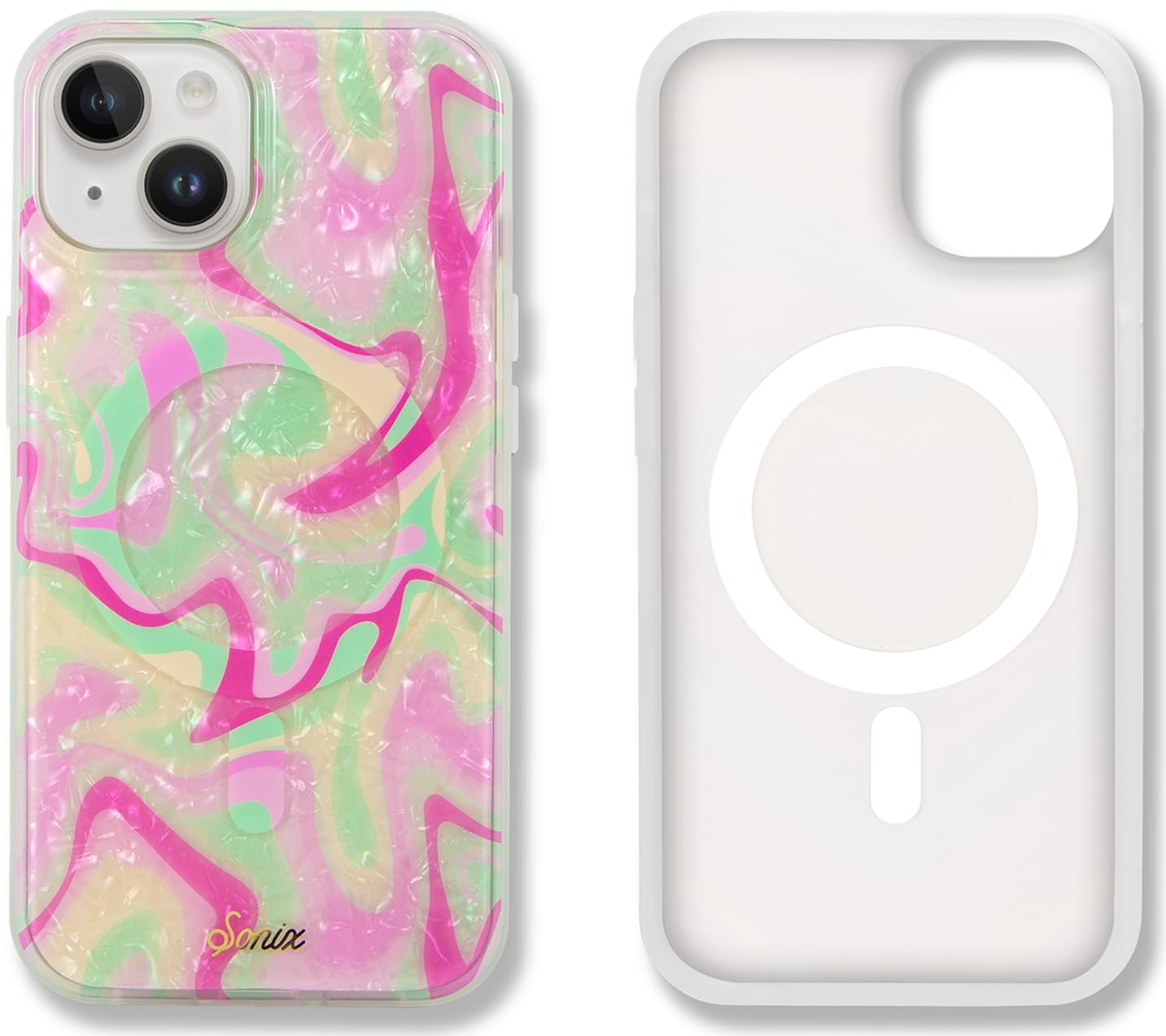 Sonix Case For Iphone 15 Plus, Iphone 14 Plus | Compatible With Magsafe | 10Ft Drop Tested | Strawberry Matcha