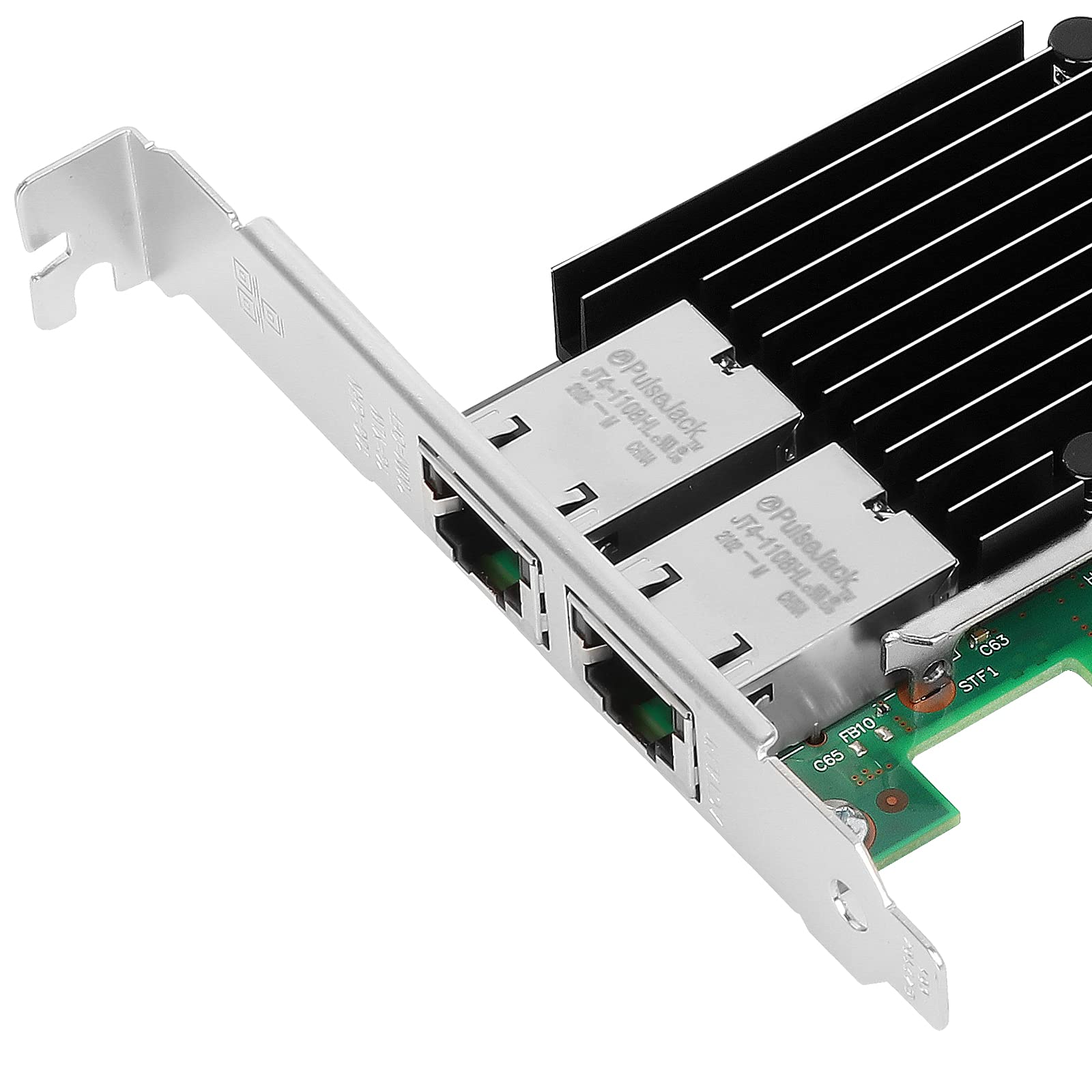 10Gb Pci E X8 Ethernet Converged Network Card Compatible For Intel X540 T2, Dual Copper Rj45 Port With Intel X540 Chipset, Ether