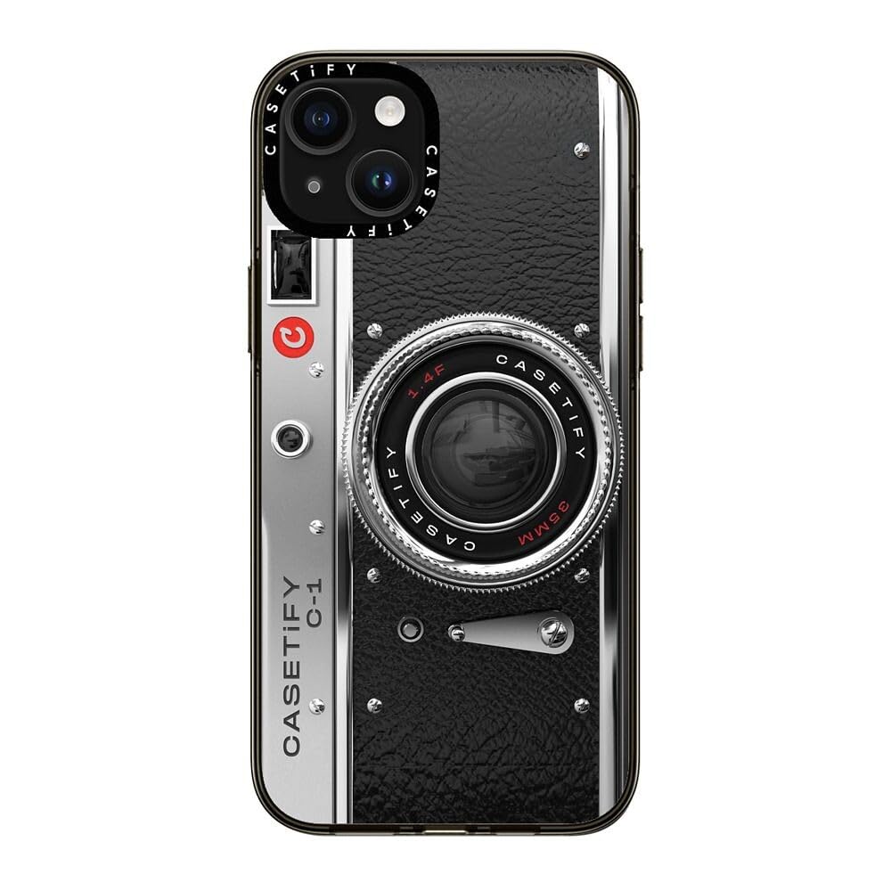 Casetify Compact Case For Iphone 15 Plus [2X Military Grade Drop Tested / 4Ft Drop Protection]   Camera Case   Classic   Clear B