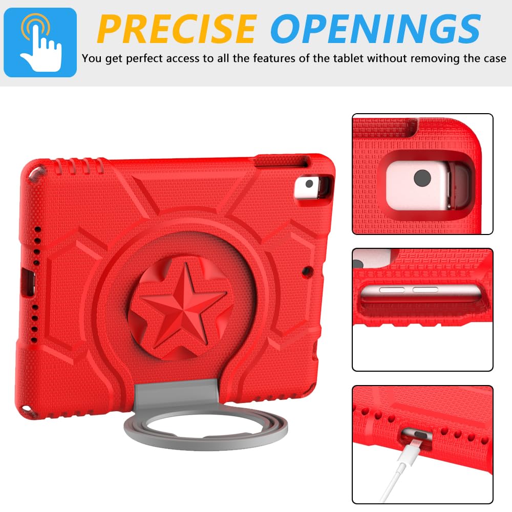 Kids Case For Ipad 5Th/6Th Generation 9.7 Inch 2017/2018 Release, Lainergie Ipad Air 2 Case With Screen Protector, Ipad Pro 9.7