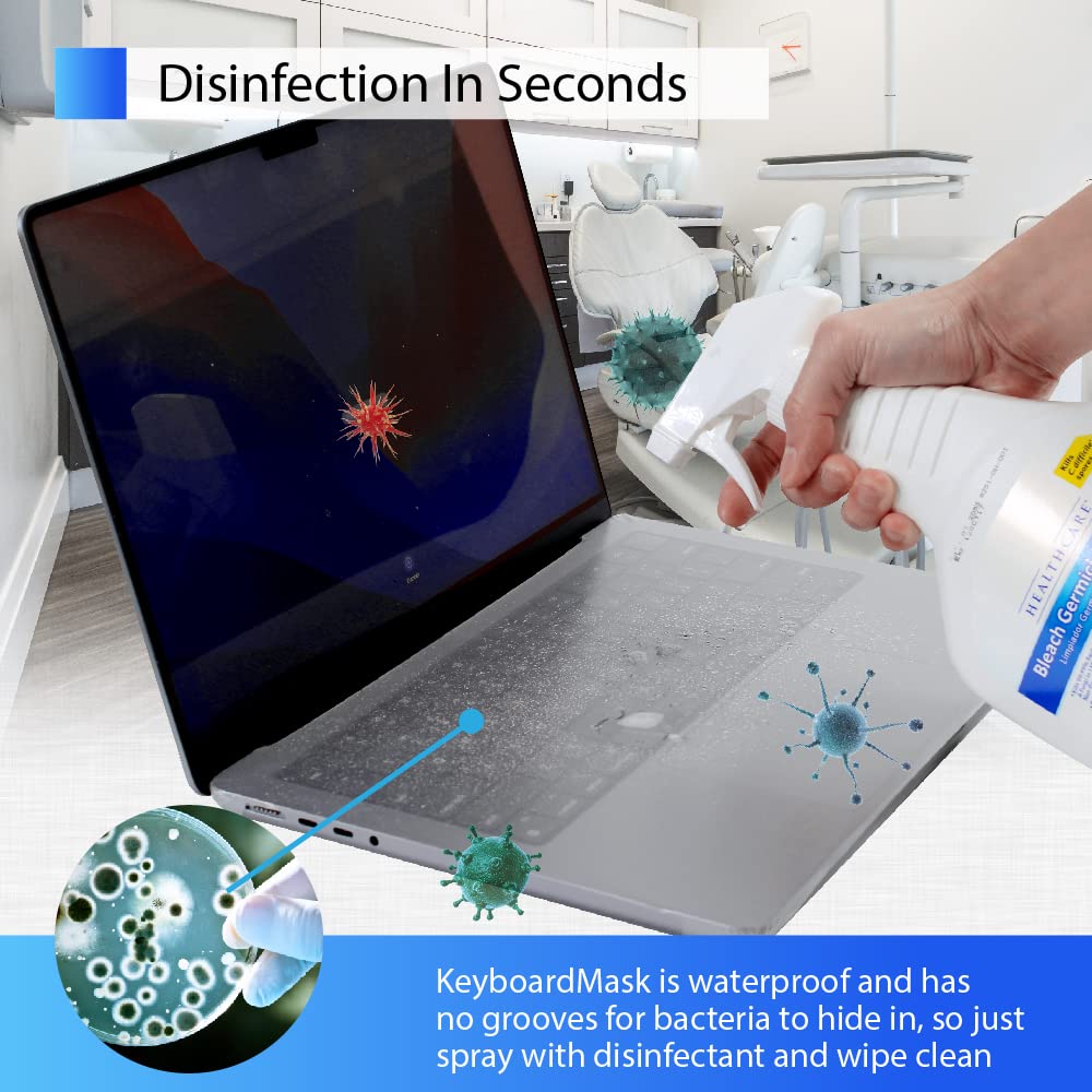 Keyboardmask For Macbook Pro 14'' Matte Finish Full Cover For Keyboard + Touchbar/Pad/Id Work While Covered Ultra Thin Keyboard