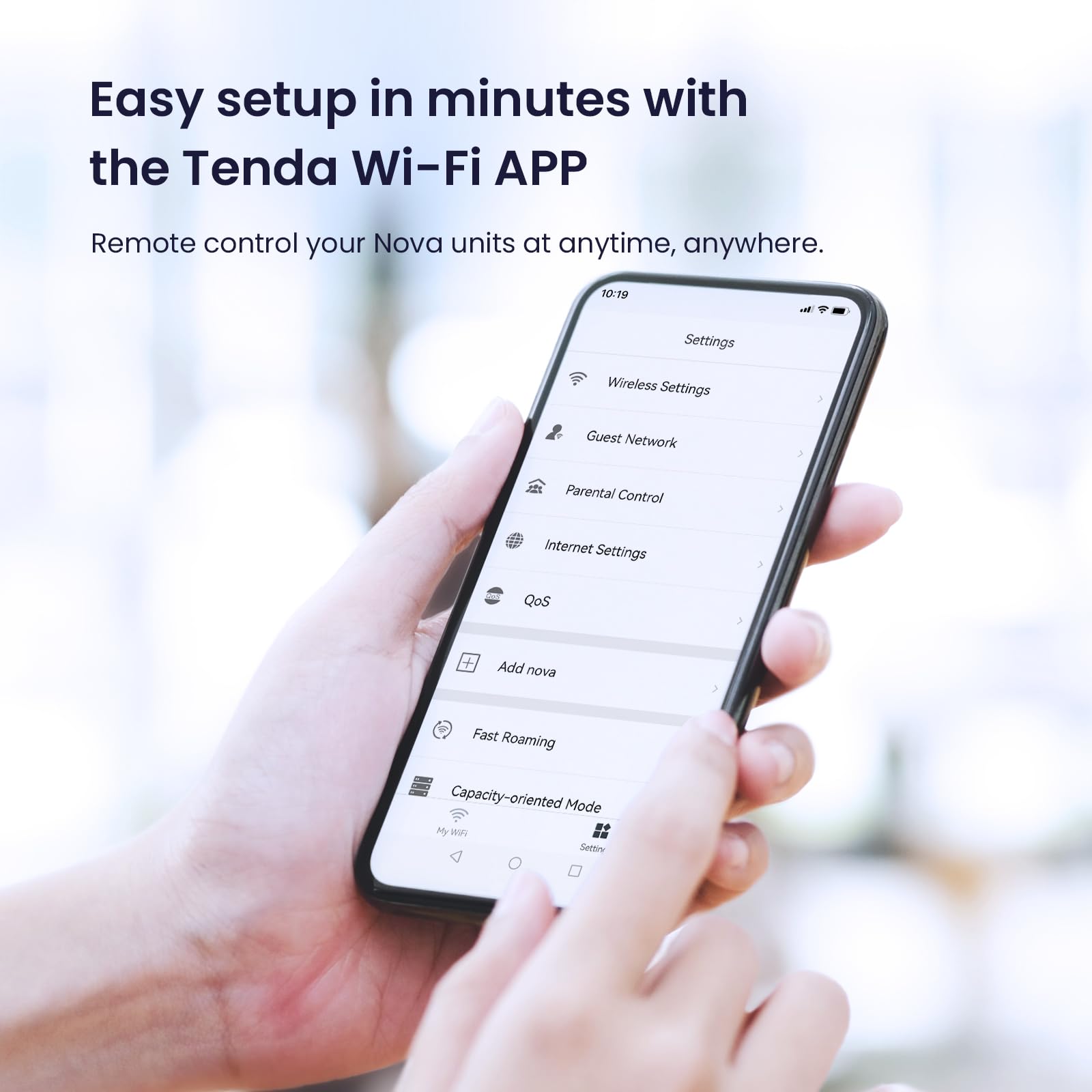 Tenda Nova Mesh Wifi System Mw6 - Covers Up To 2400 Sq.Ft - Ac1200 Whole Home Wifi Mesh System - Gigabit Dual-Band Mesh Network
