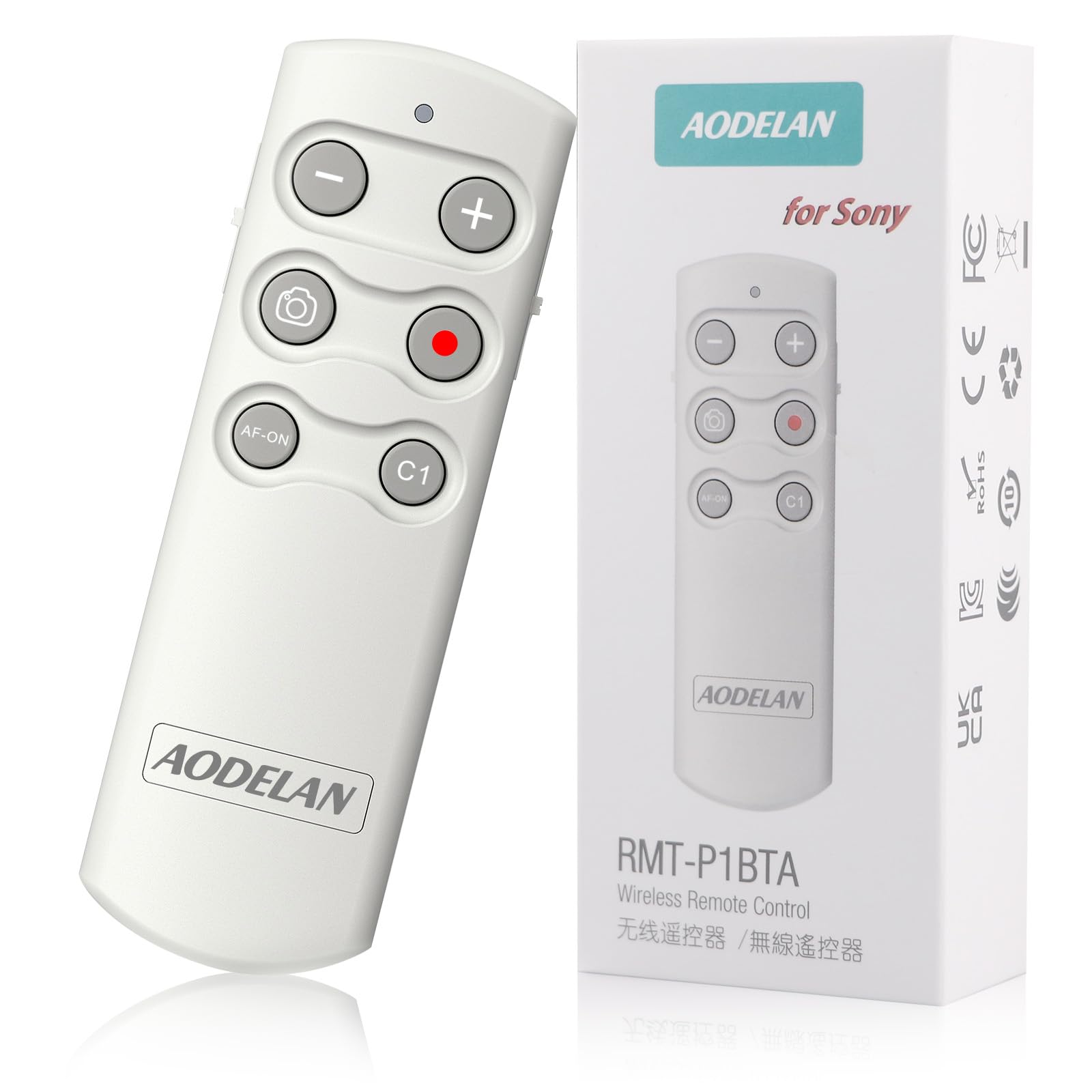 Aodelan Camera Wireless Shutter Release Remote Control For Sony Zv E10, Fx3, Zv 1, A7Sm3, A7C, A7Riv, Alpha 9,7R Iv,7R Iii, 7 Ii